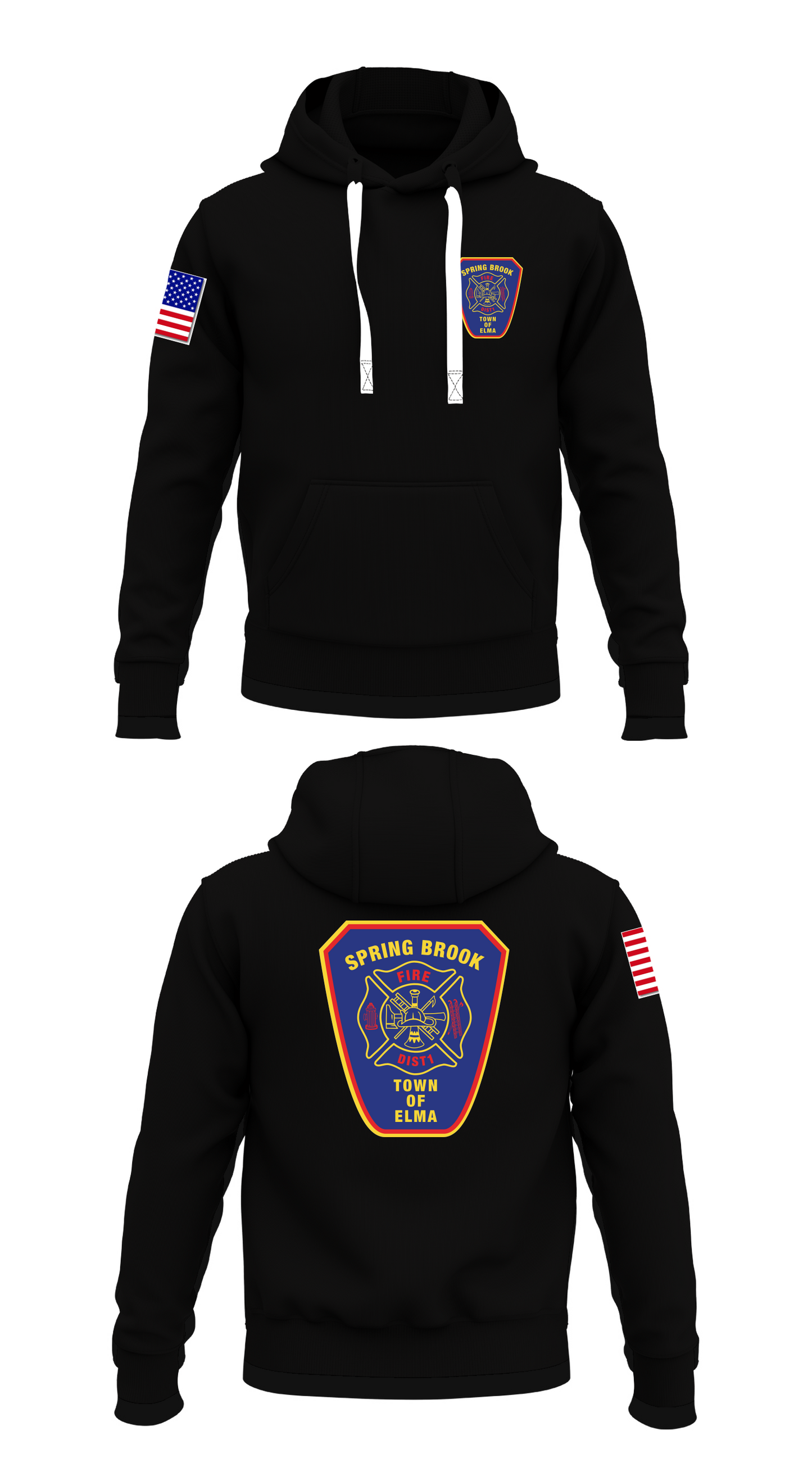 Spring Brook Fire District #1 Store 1 Core Men's Hooded Performance Sweatshirt - 62191157283