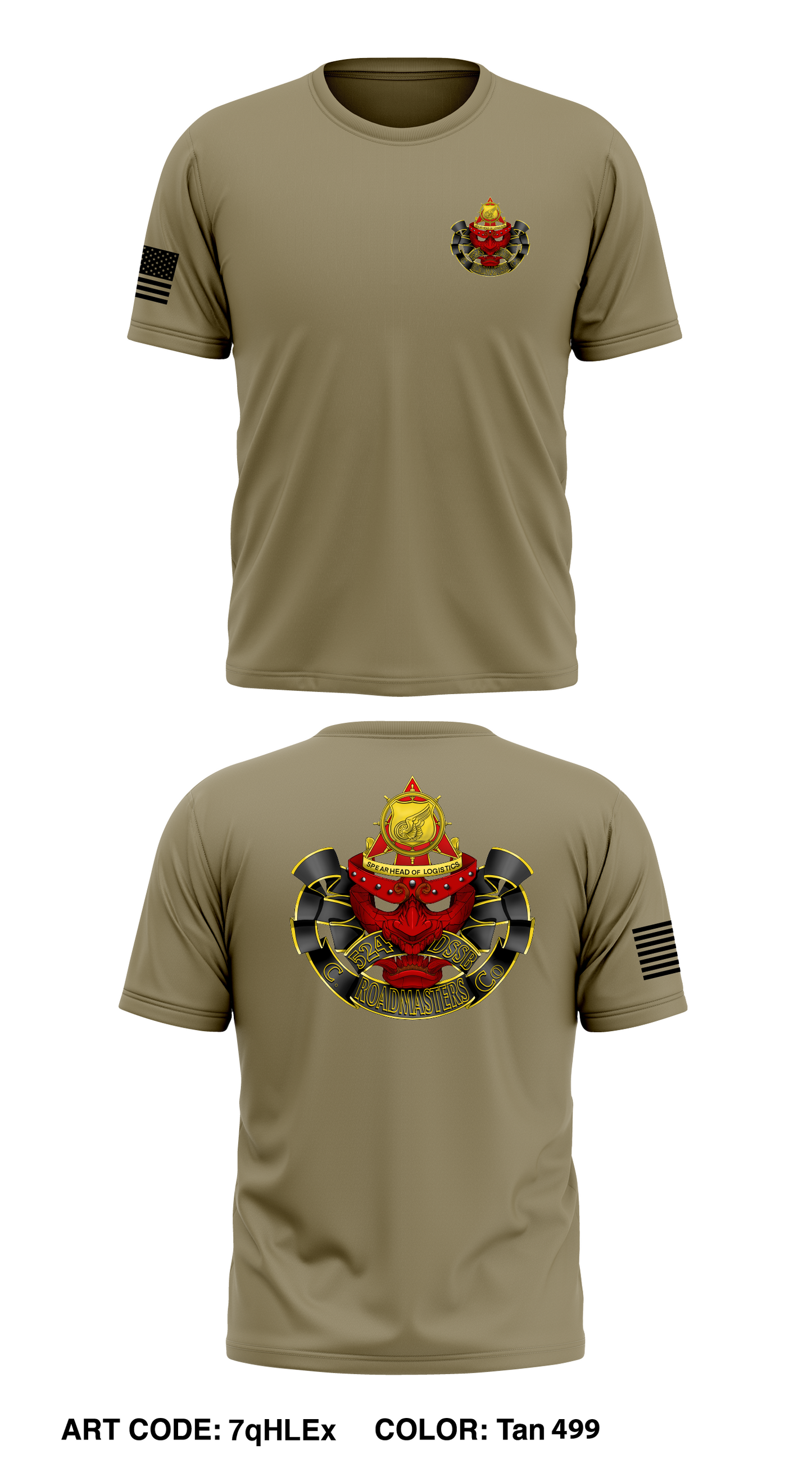 Charlie company 524th Dssb Store 1 Core Men's SS Performance Tee - 7qHLEx