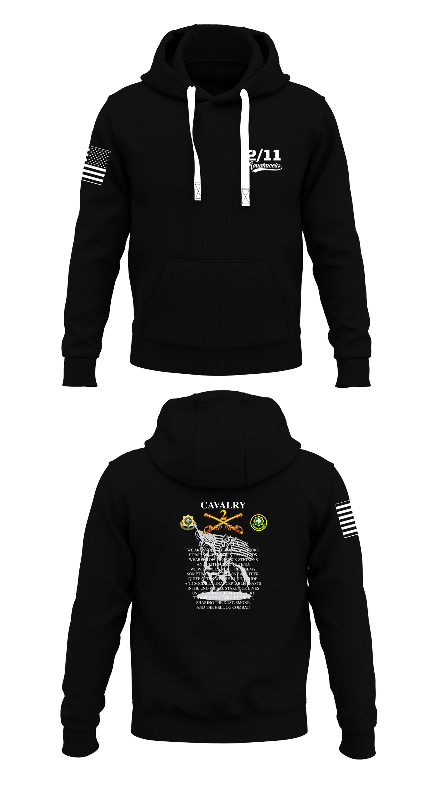 2/11 Roughnecks Store 1 Core Men's Hooded Performance Sweatshirt - 79734803953