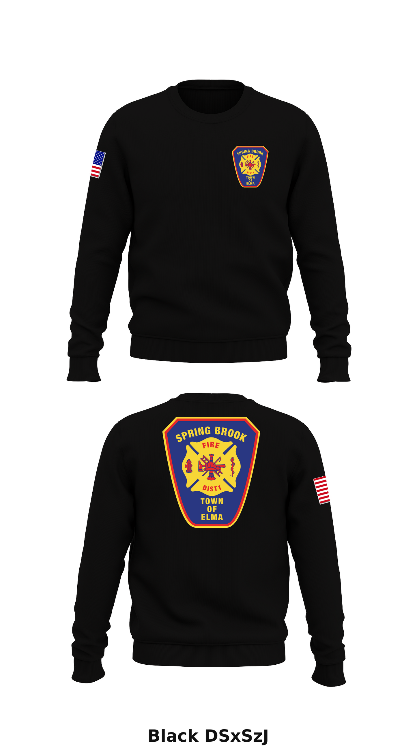 Spring Brook Fire District #1 Store 1 Core Men's Crewneck Performance Sweatshirt - DSxSzJ