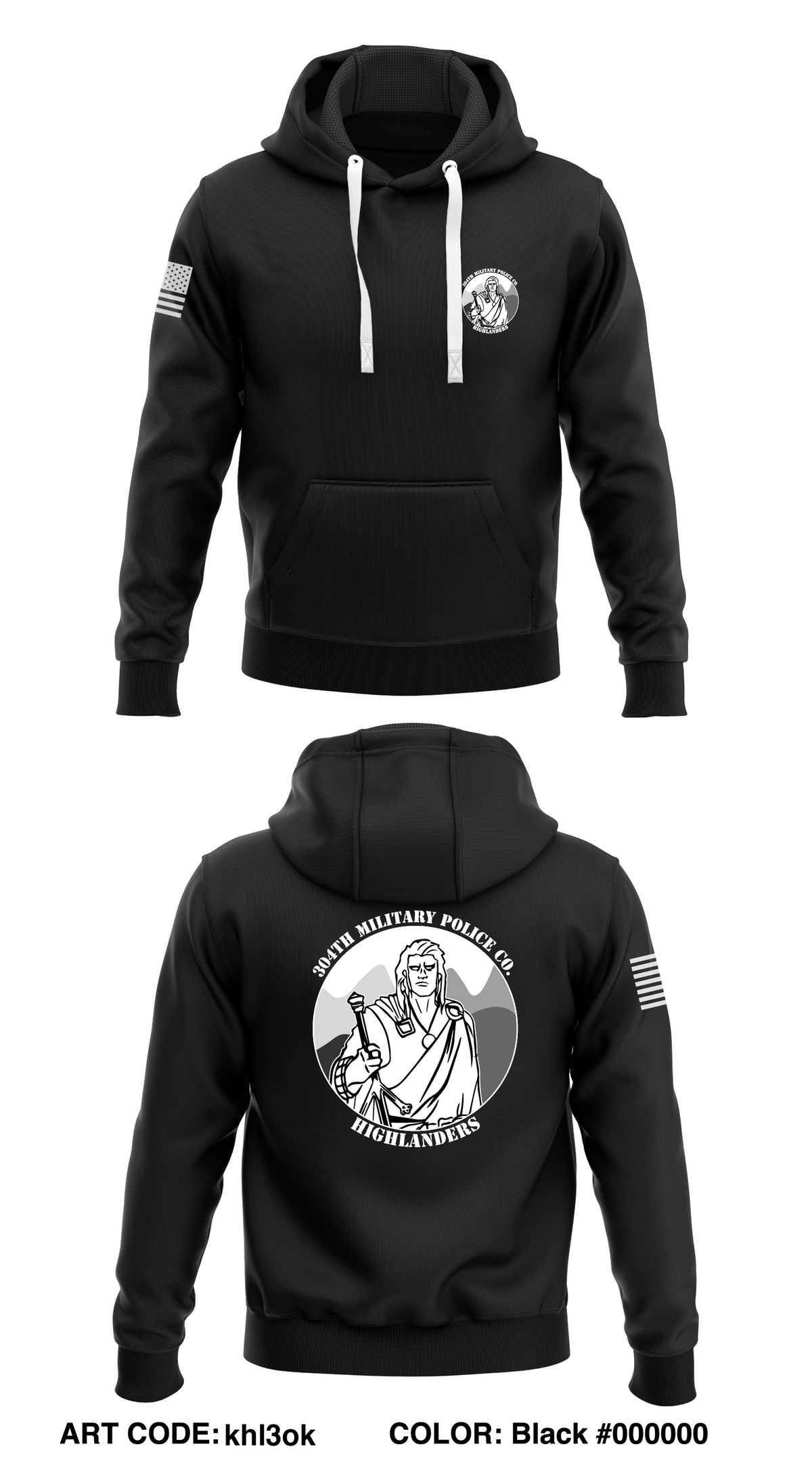 34th MP Co Store 1 Core Men's Hooded Performance Sweatshirt - khl3ok
