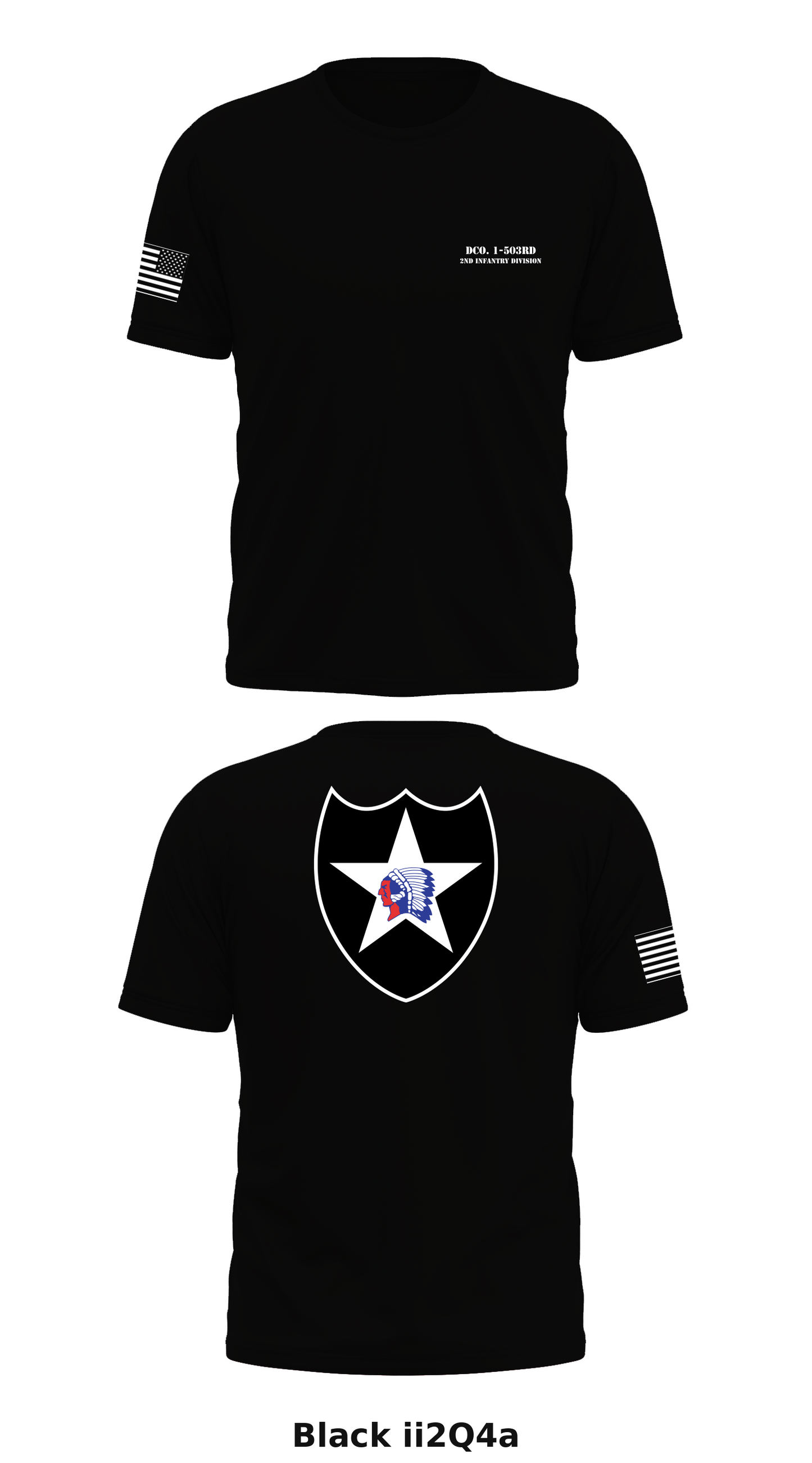 Dco. 1-503rd 2nd Infantry Division Store 1 Core Men's SS Performance Tee - ii2Q4a