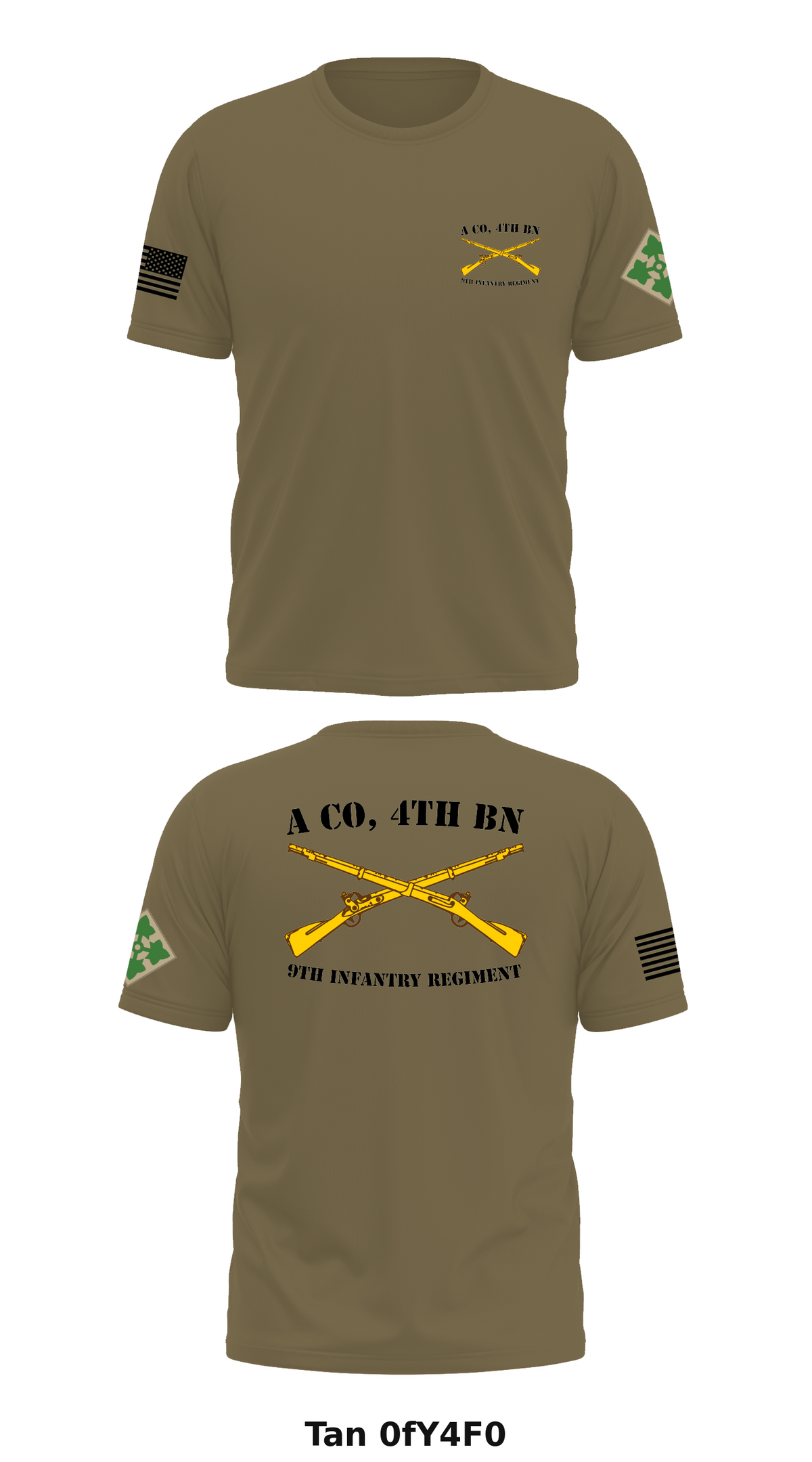 A Co, 4th BN, 9th Infantry Regiment Store 1 Core Men's SS Performance Tee - 0fY4F0