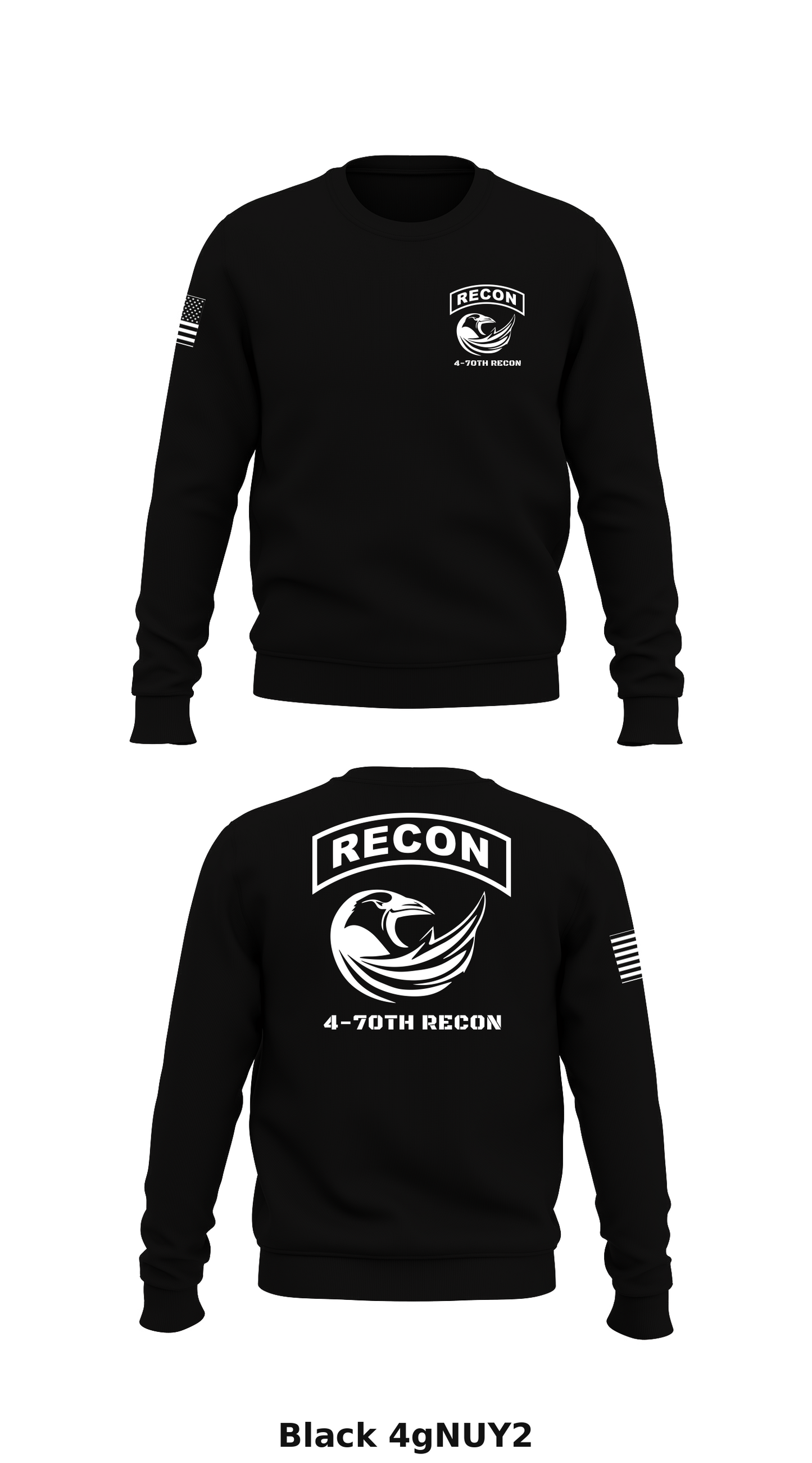 4-70TH RECON Store 1 Core Men's Crewneck Performance Sweatshirt - 4gNUY2