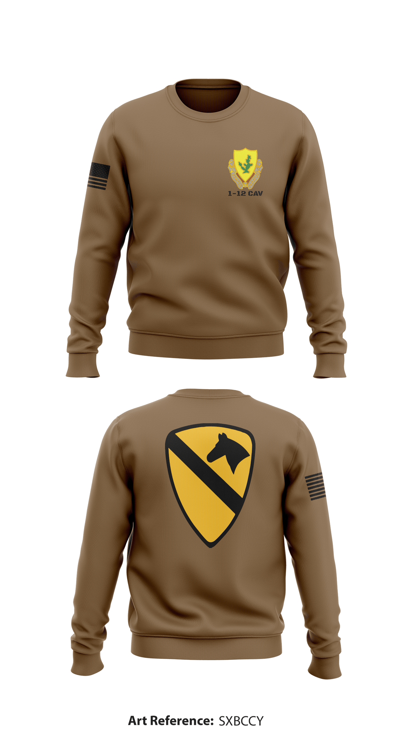 1-12 Cav Store 1 Core Men's Crewneck Performance Sweatshirt - sxbCCY