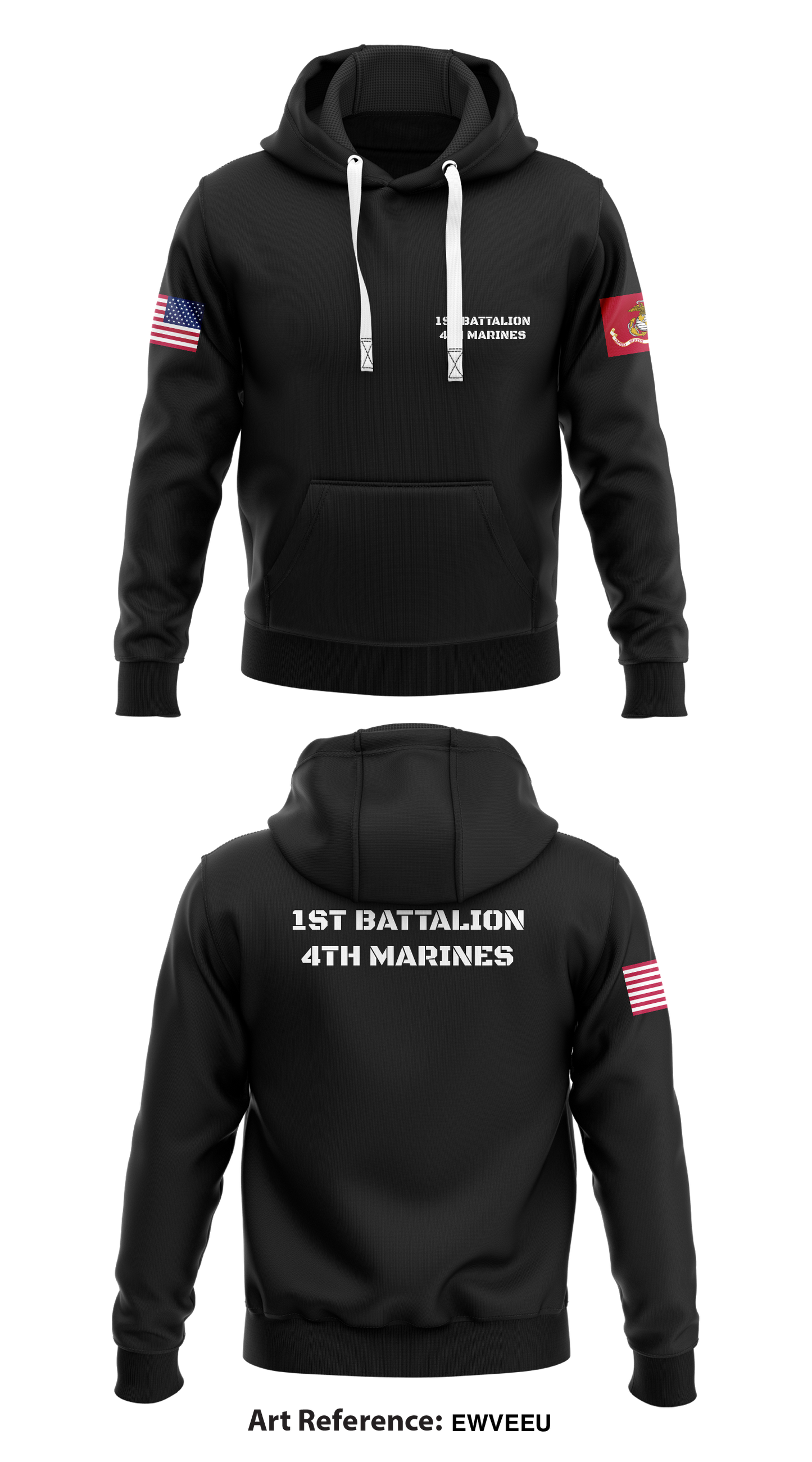 1st Battalion 4th Marines Store 1 Core Men's Hooded Performance Sweatshirt - EwVEEu