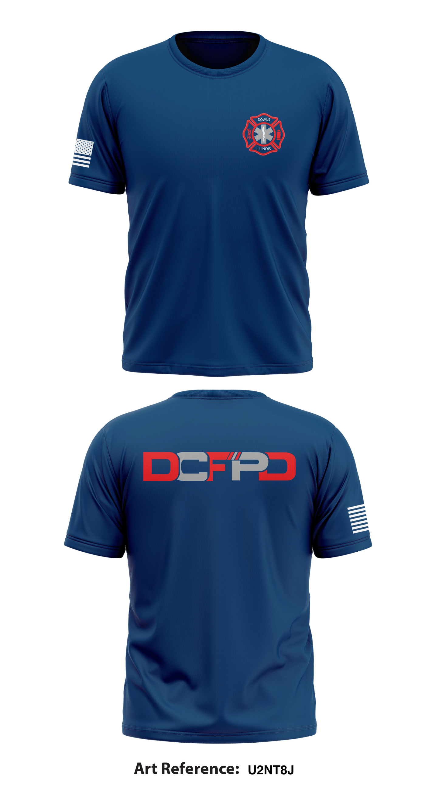 Downs Fire Department Store 1 Core Men's SS Performance Tee - u2NT8j