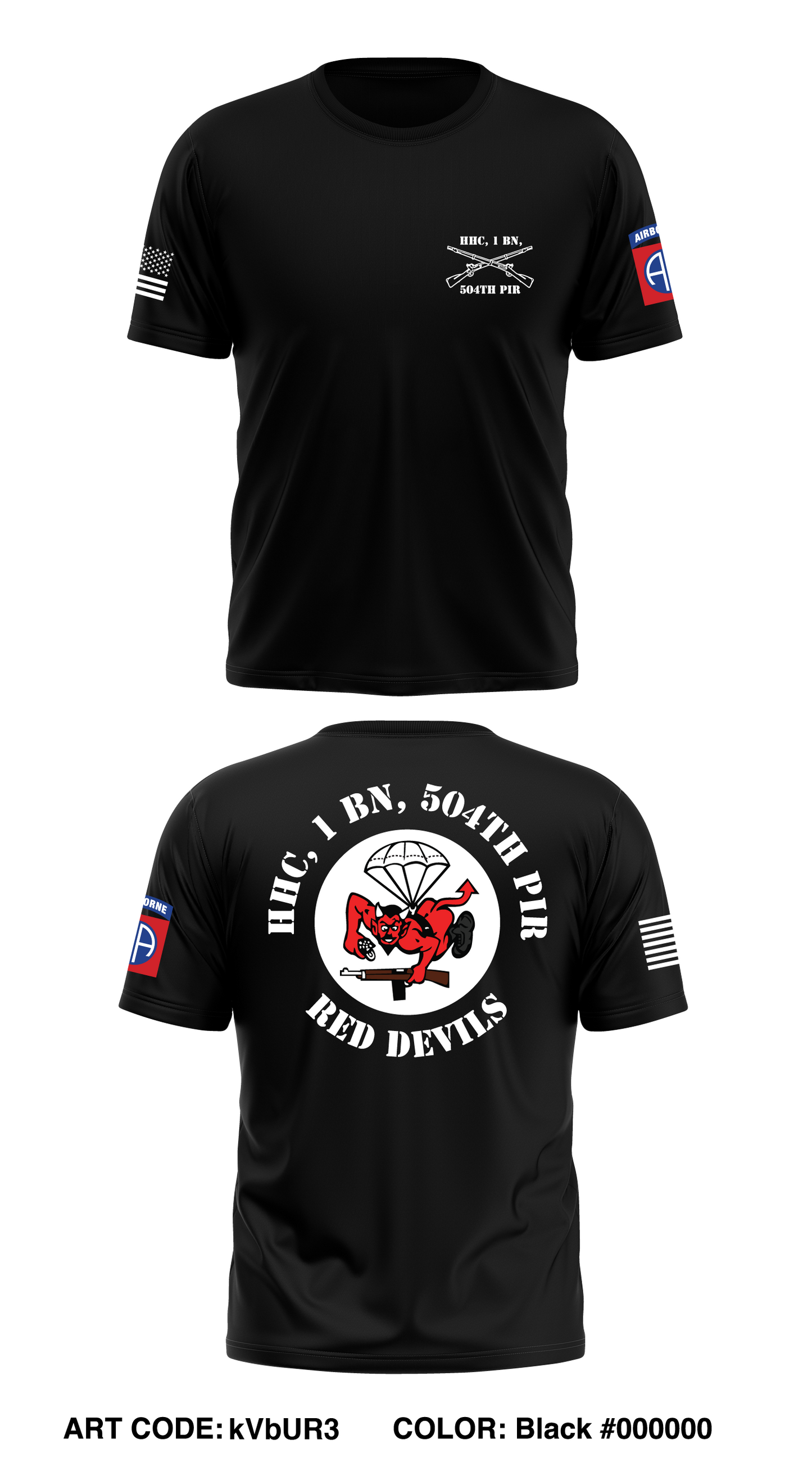 HHC, 1 BN, 504th PIR Store 1 Core Men's SS Performance Tee - kVbUR3