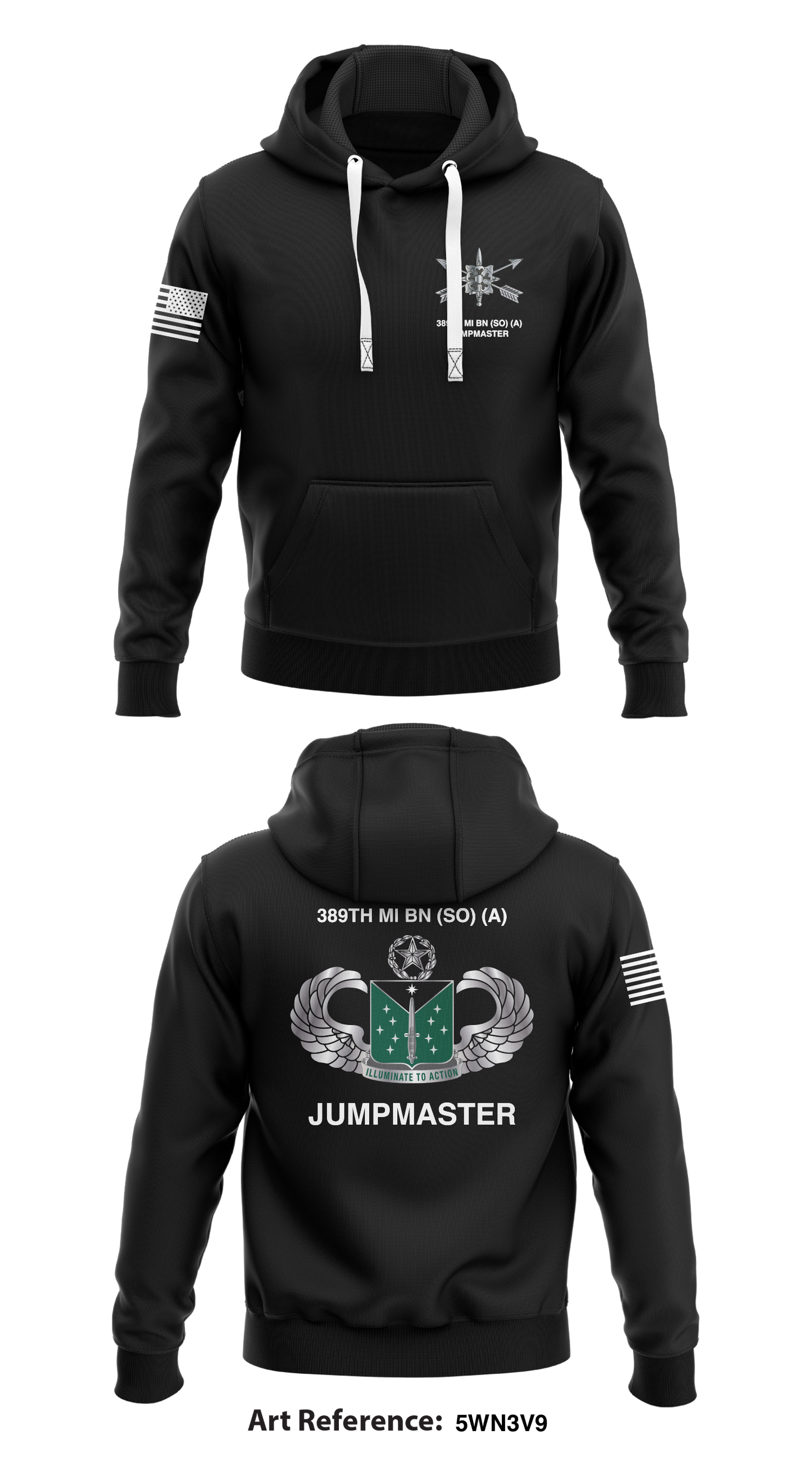 389TH MI BN (SO) (A) Store 1 Core Men's Hooded Performance Sweatshirt - 5Wn3v9