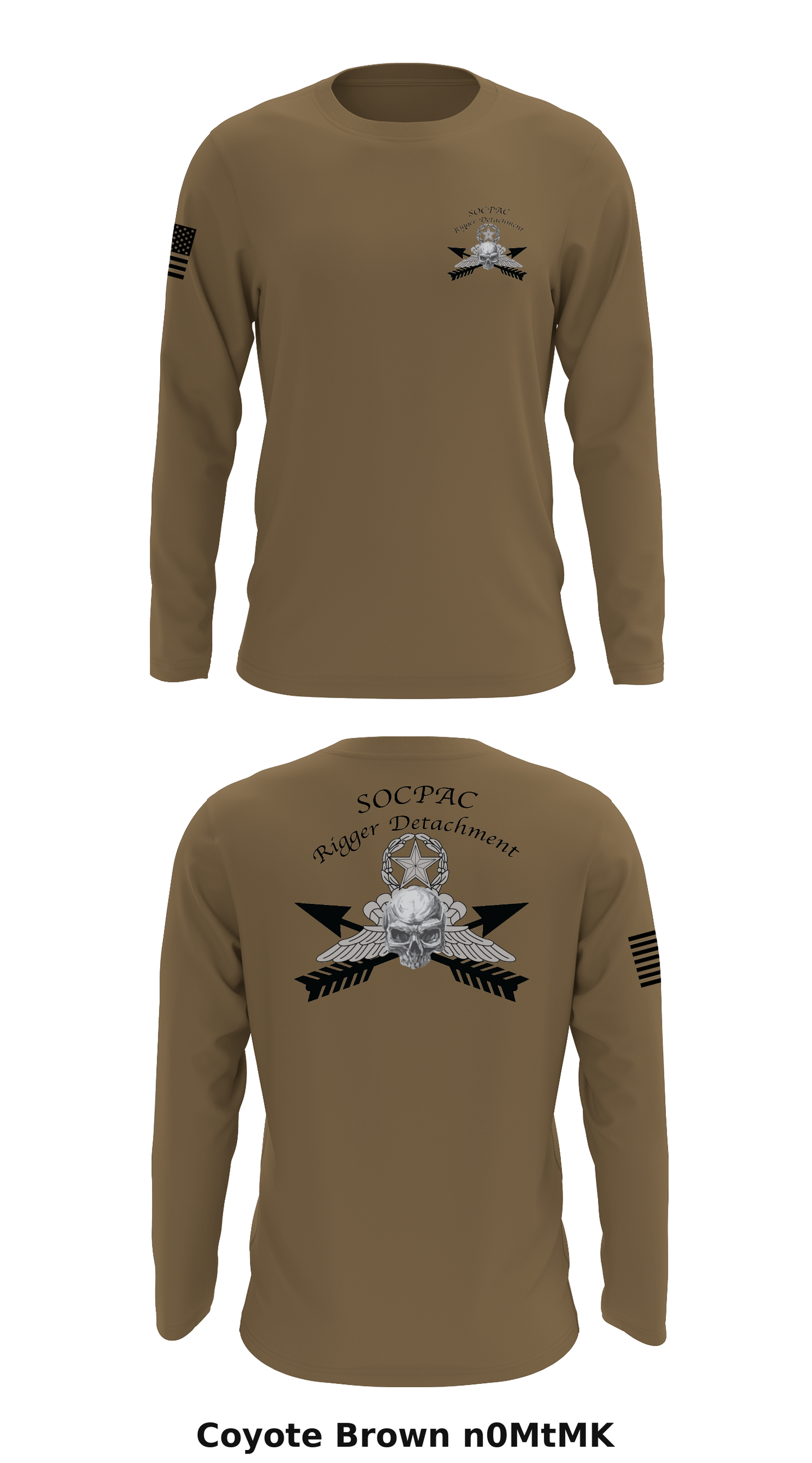 SOCPAC Rigger Detachment Store 1 Core Men's LS Performance Tee - n0MtMK