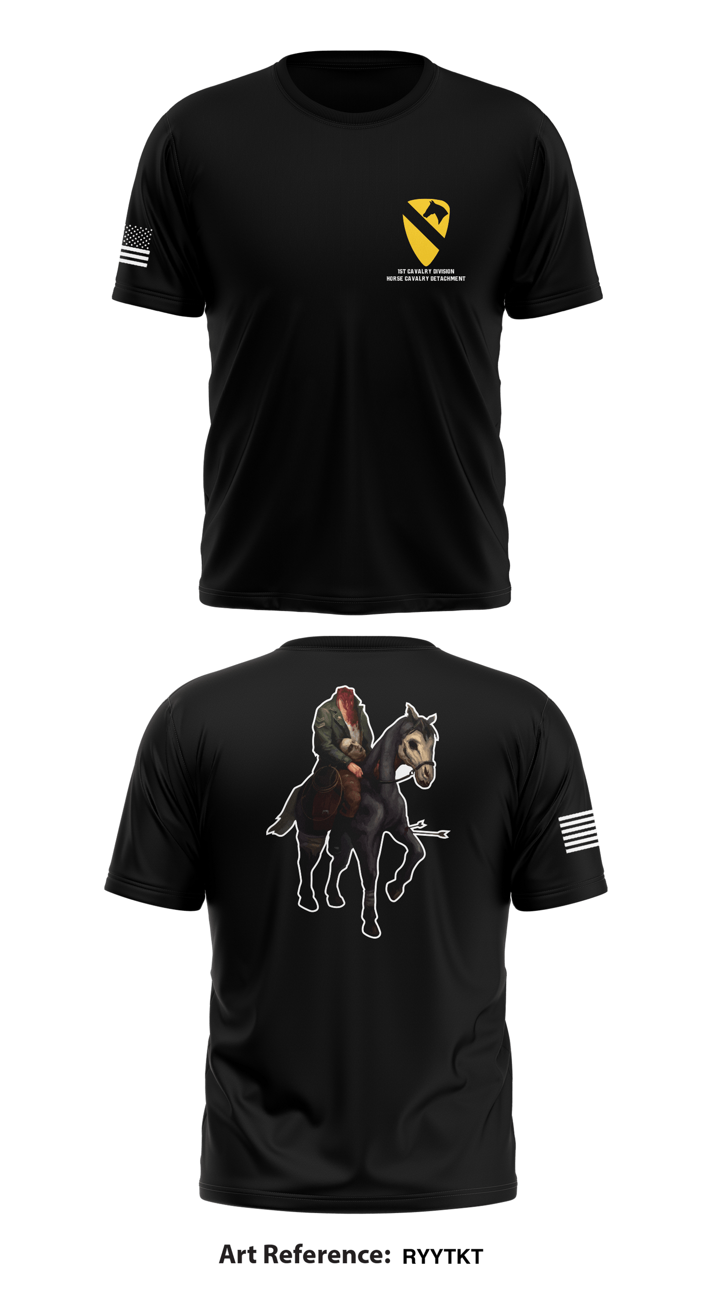 1st Cavalry Division Horse Cavalry Detachment Store 1 Core Men's SS Performance Tee - RyyTkt