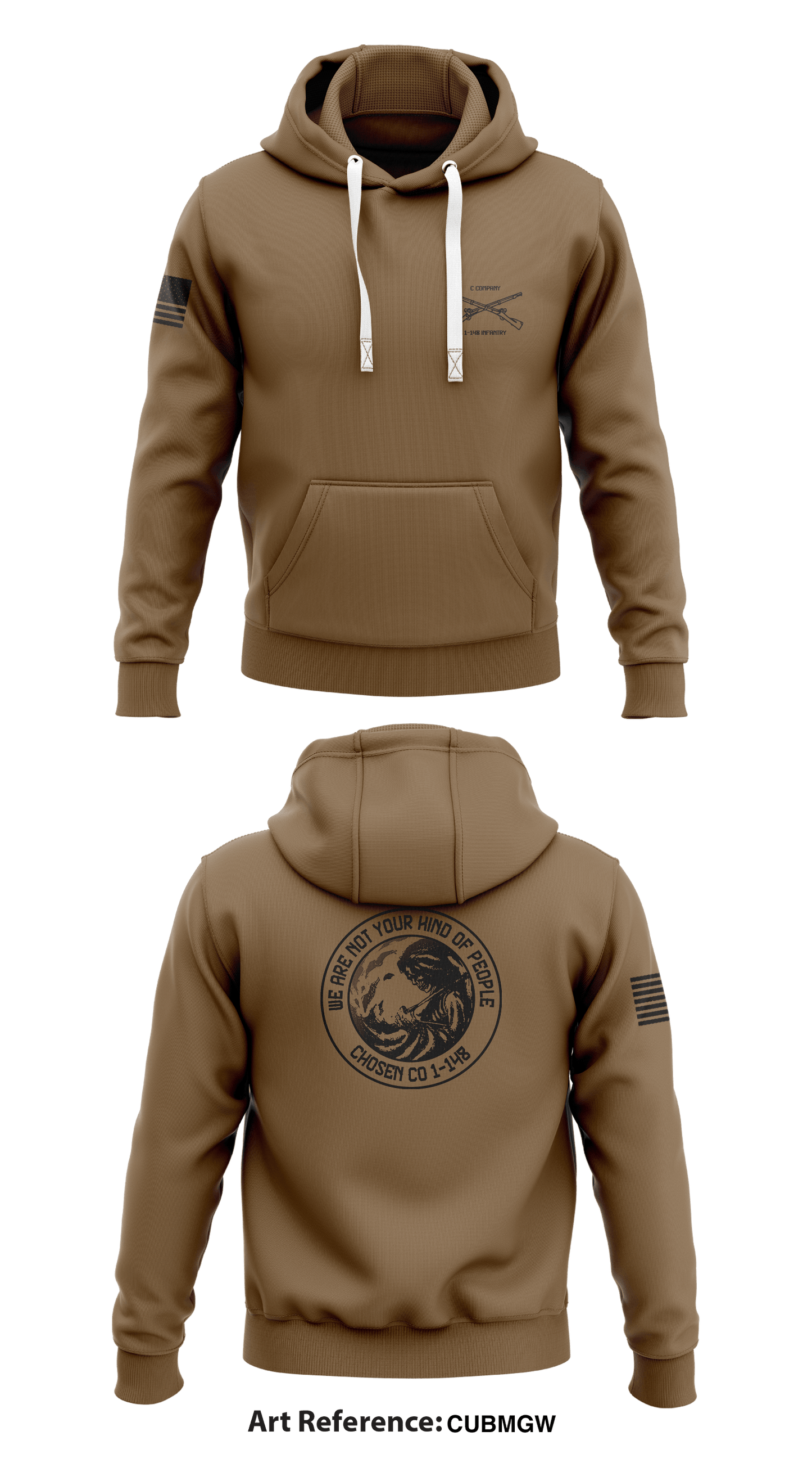 Chosen 1-148 Infantry Store 1 Core Men's Hooded Performance Sweatshirt - CuBmGw