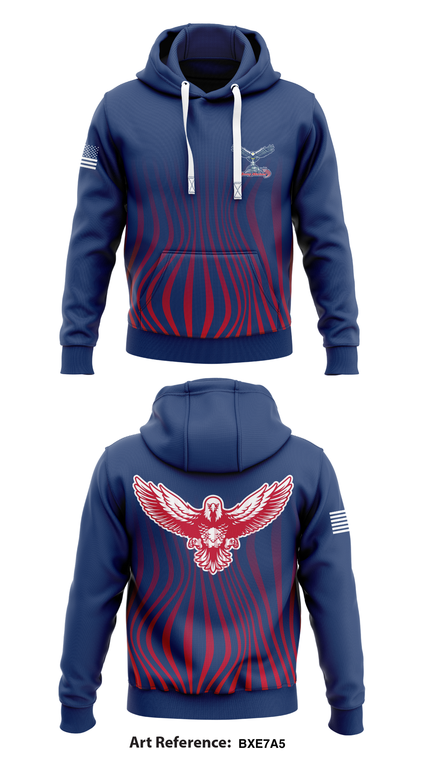 Nations Capitol Young MarinesNations Capitol Young Marines Store 1 Core Men's Hooded Performance Sweatshirt - BxE7a5