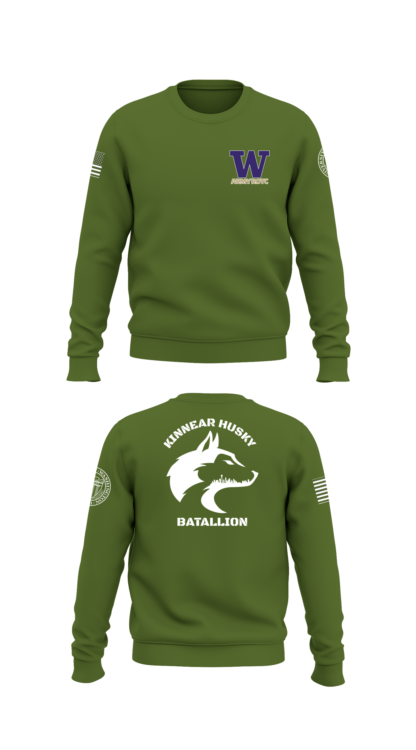 Kinnear Husky Batallion Store 1 Core Men's Crewneck Performance Sweatshirt - 50024613157