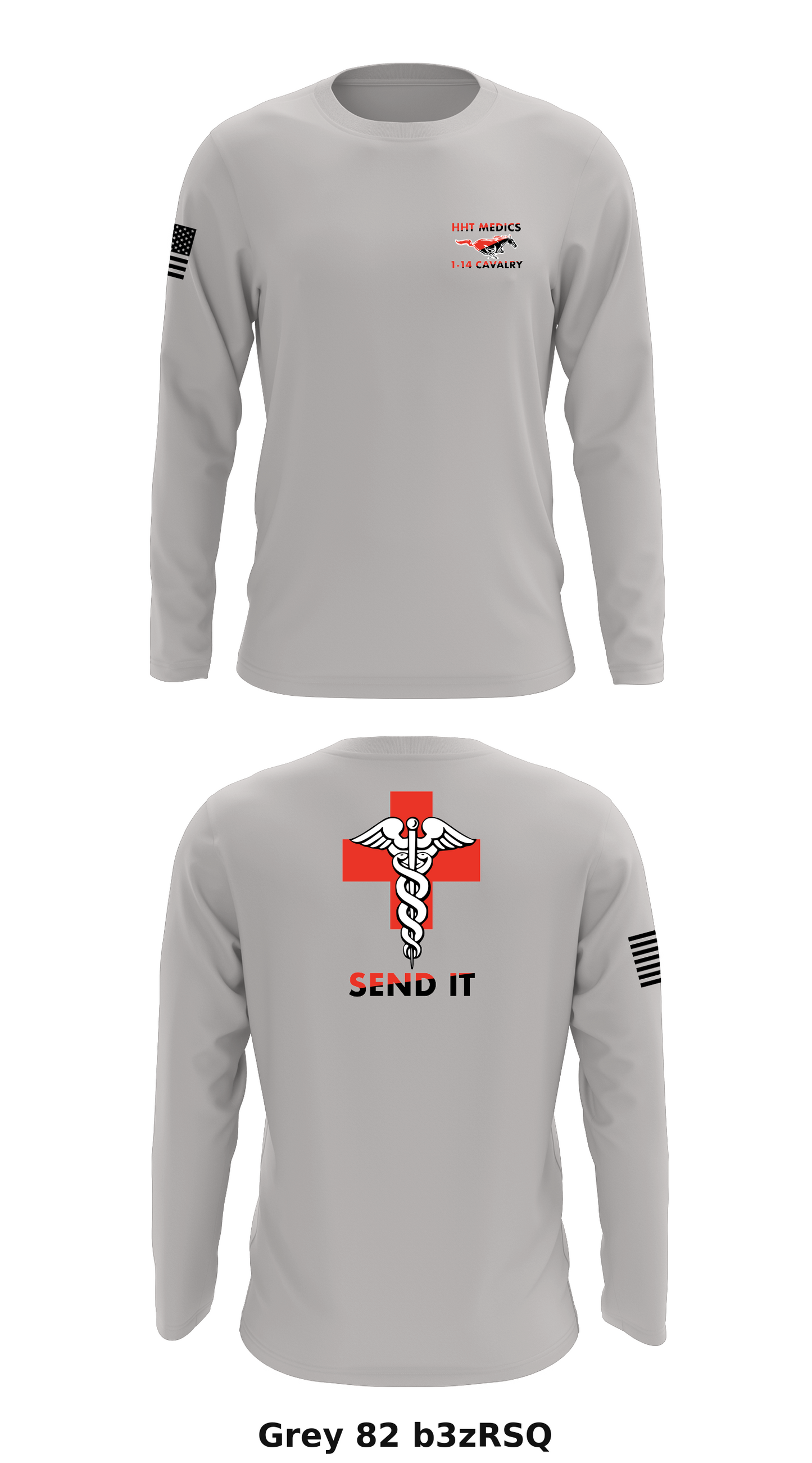HHT MEDICS 1-14 CAVALRY Store 1 Core Men's LS Performance Tee - b3zRSQ