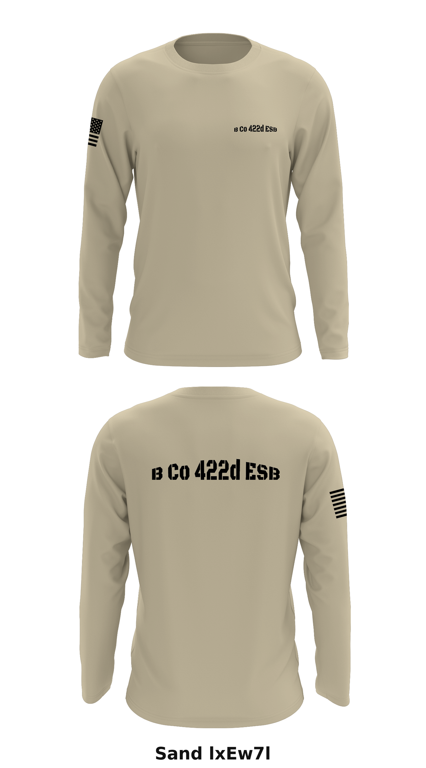 B Co 422d ESB Store 1 Core Men's LS Performance Tee - lxEw7l