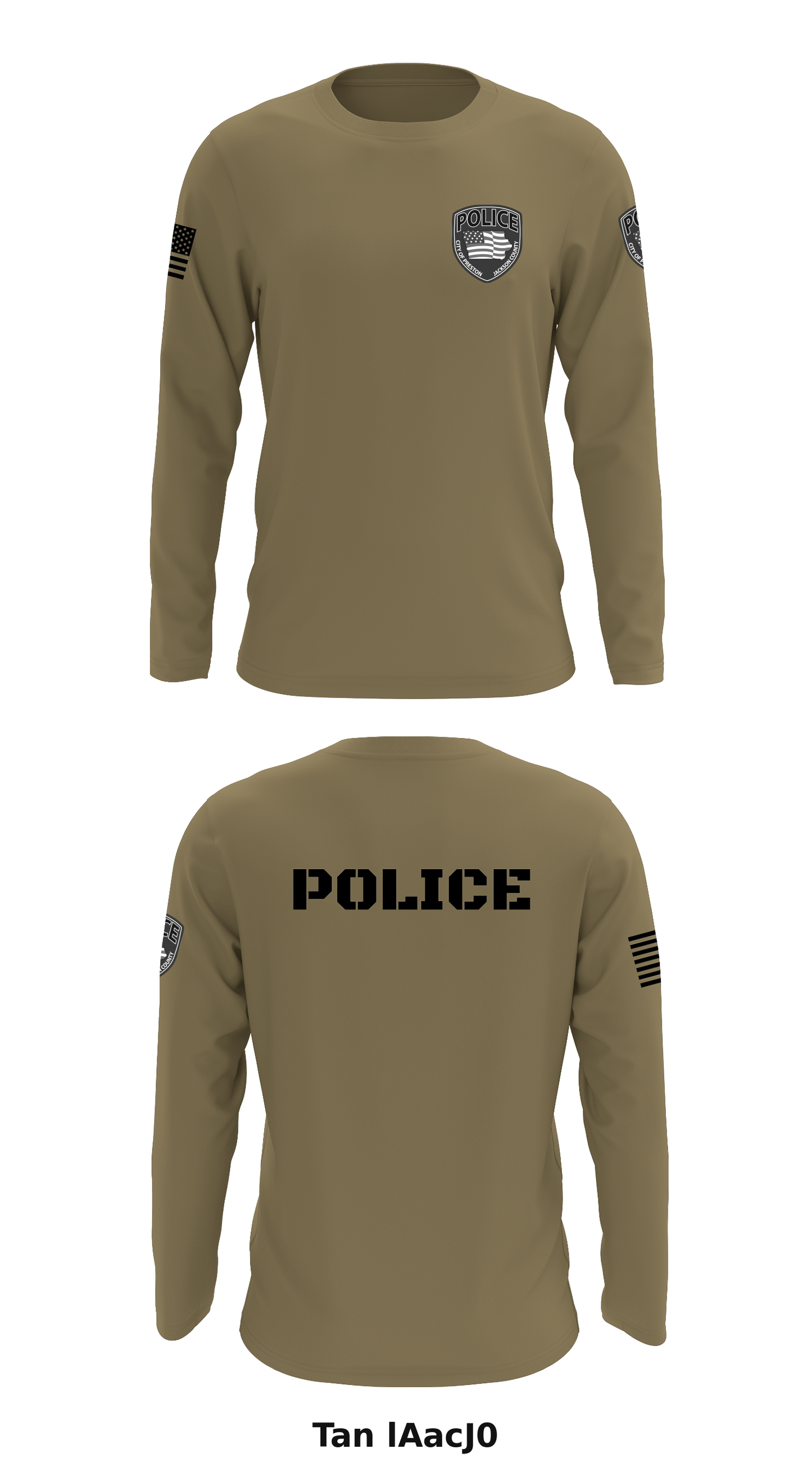 PRESTON POLICE DEPARTMENT Store 1 Core Men's LS Performance Tee - lAacJ0