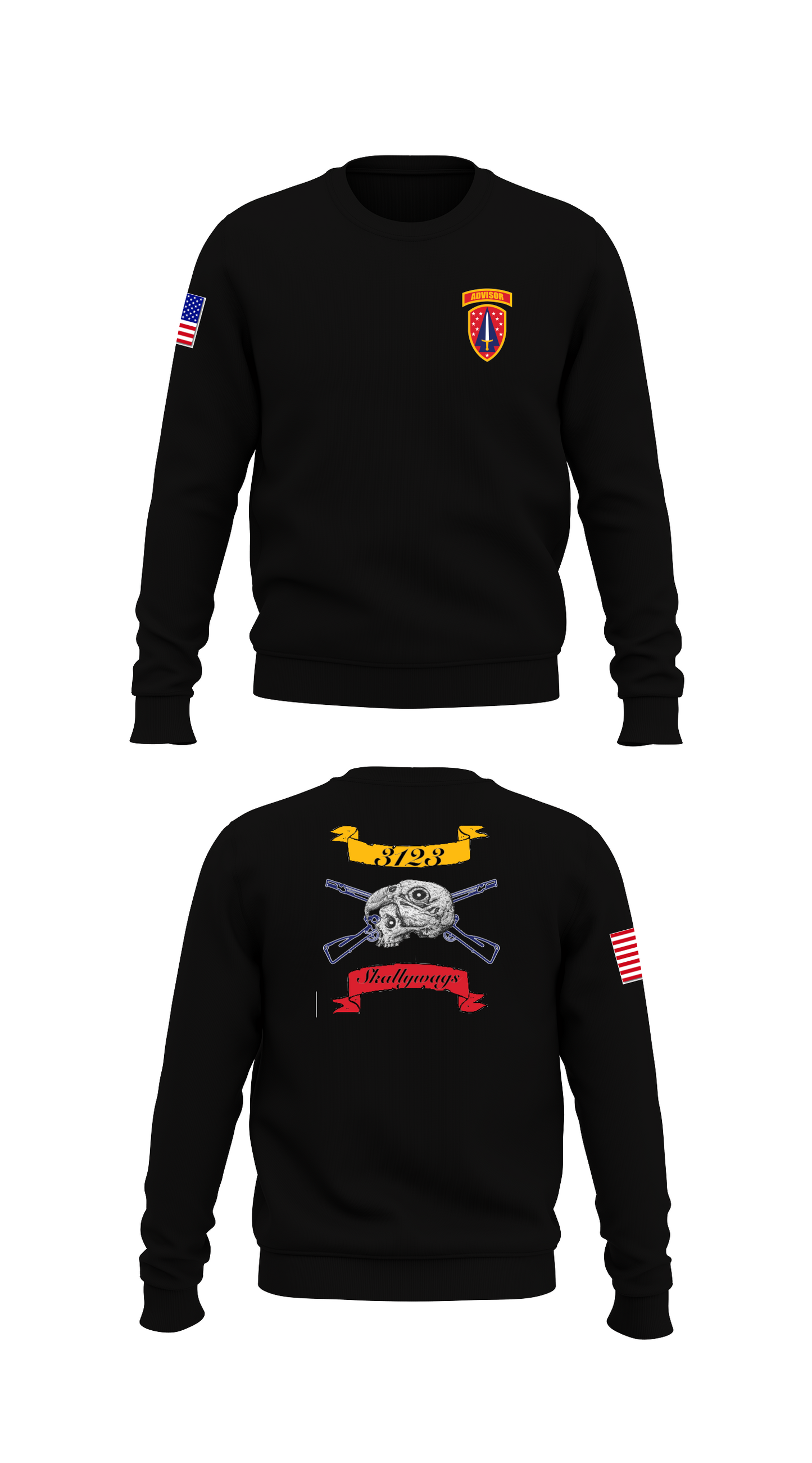 Skallywags Store 1 Core Men's Crewneck Performance Sweatshirt - 88311573140
