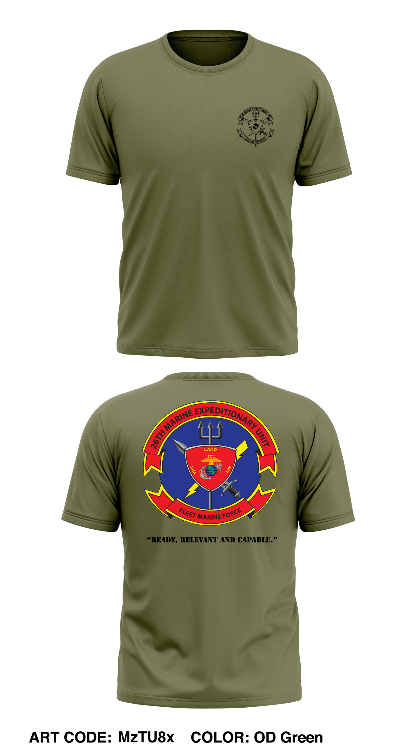 26TH MEU Store 1 Core Men's SS Performance Tee - MzTU8x
