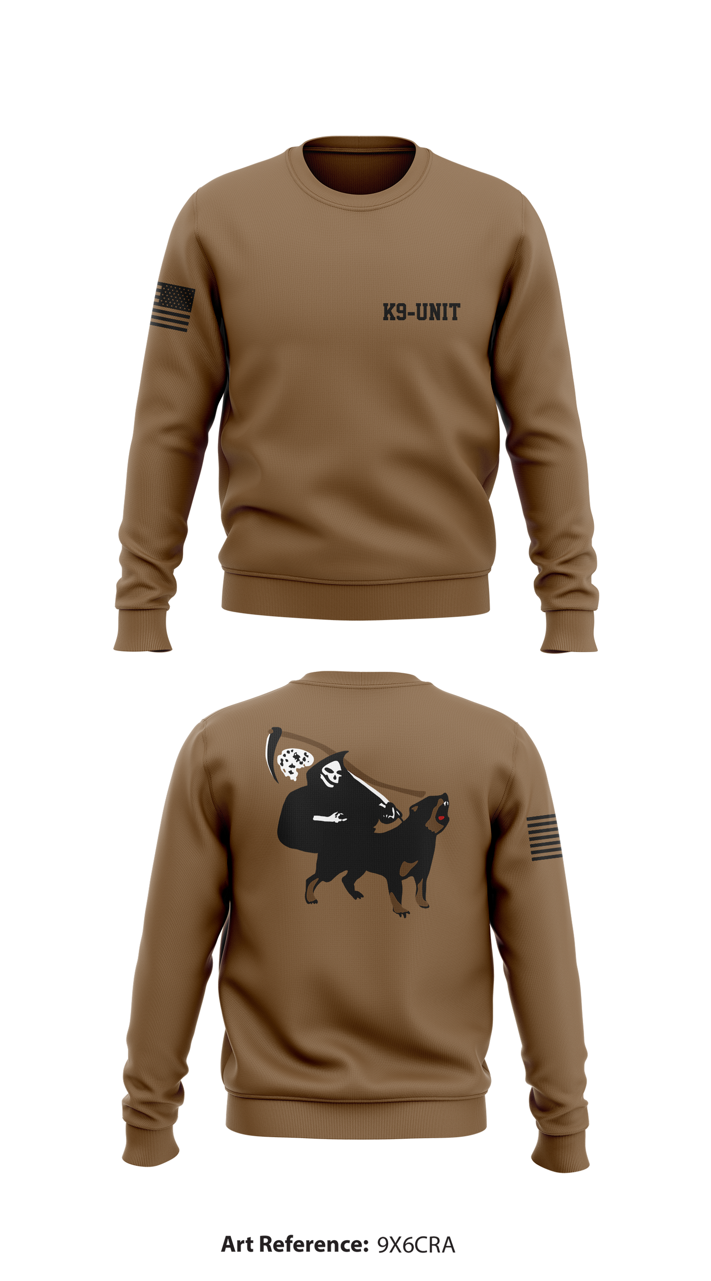 K-9 unit Store 1 Core Men's Crewneck Performance Sweatshirt - 9X6CRa