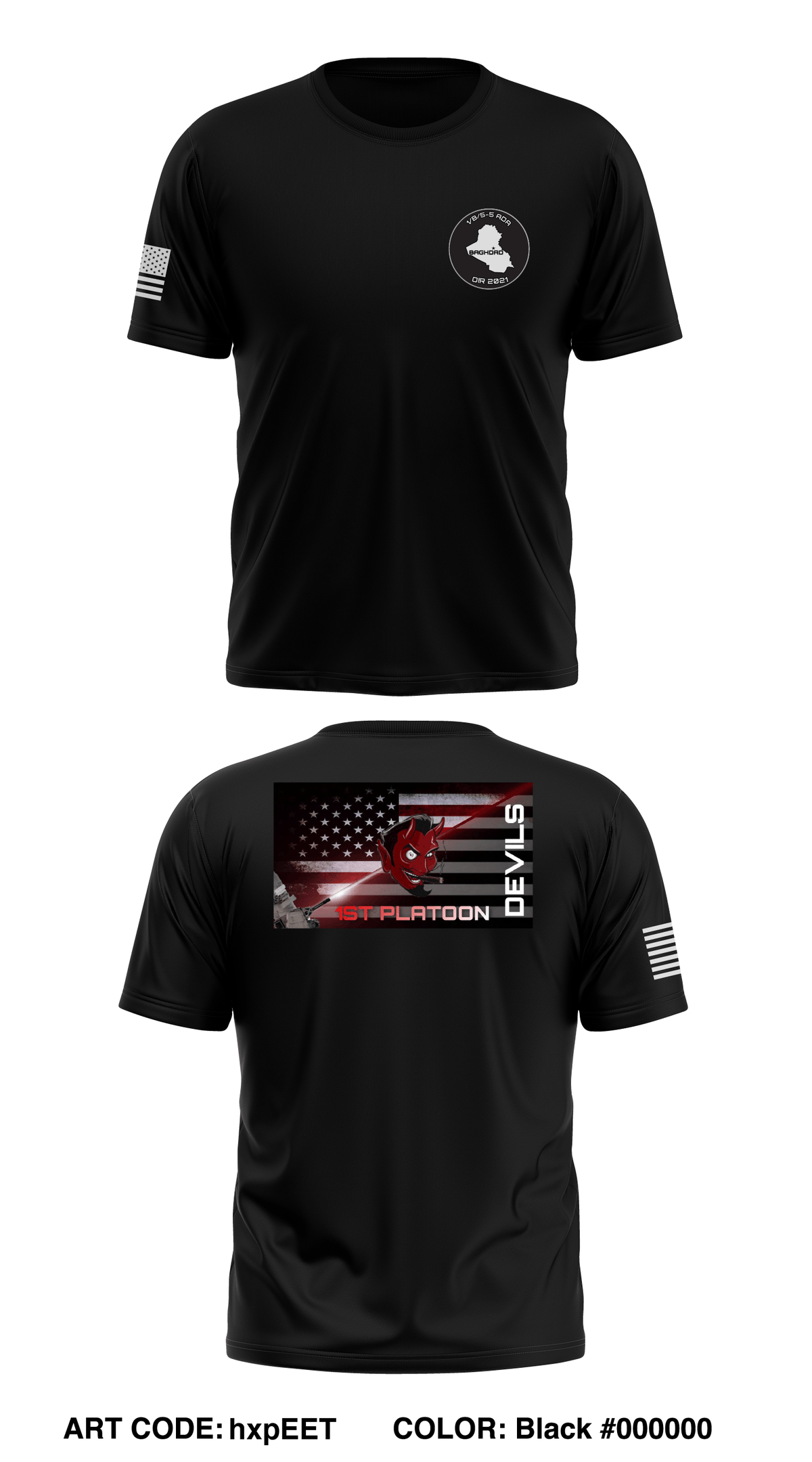 1st Platoon, Bravo, 5-5 ADA Store 1 Core Men's SS Performance Tee - hxpEET