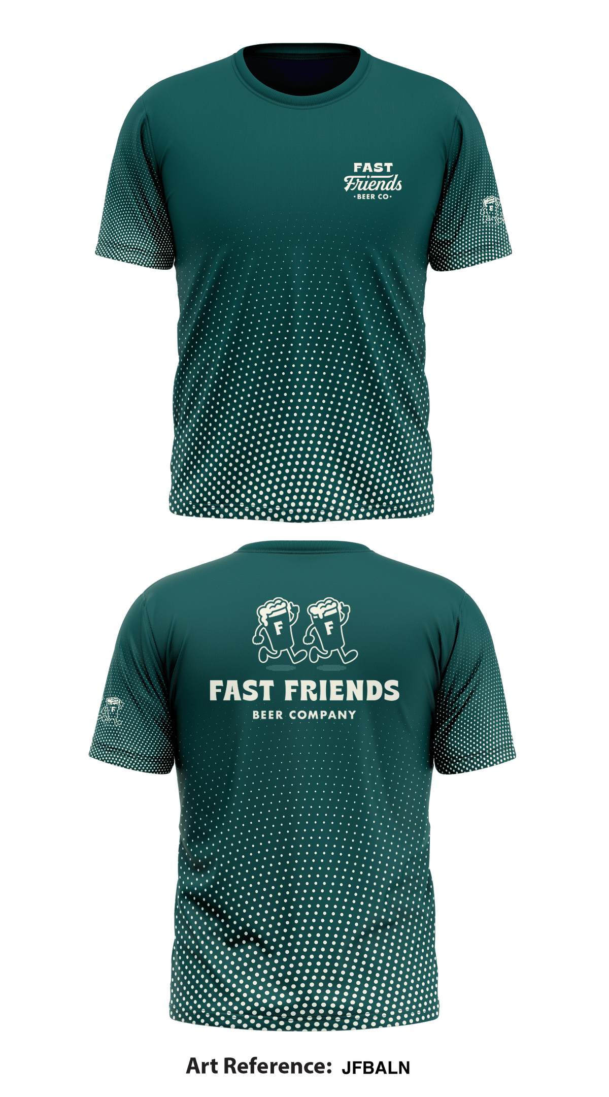 Fast Friends Beer Co Store 1 Core Men's SS Performance Tee - JFbaLN