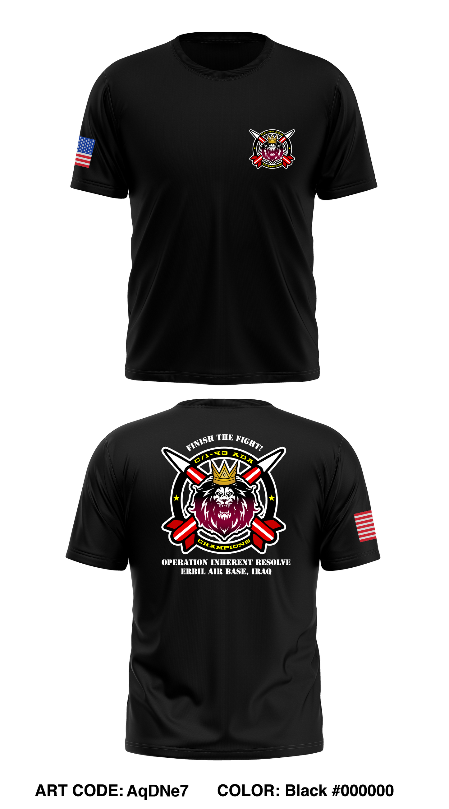 C BTRY, 1st BN, 43rd ADA Store 1 Core Men's SS Performance Tee - AqDNe7