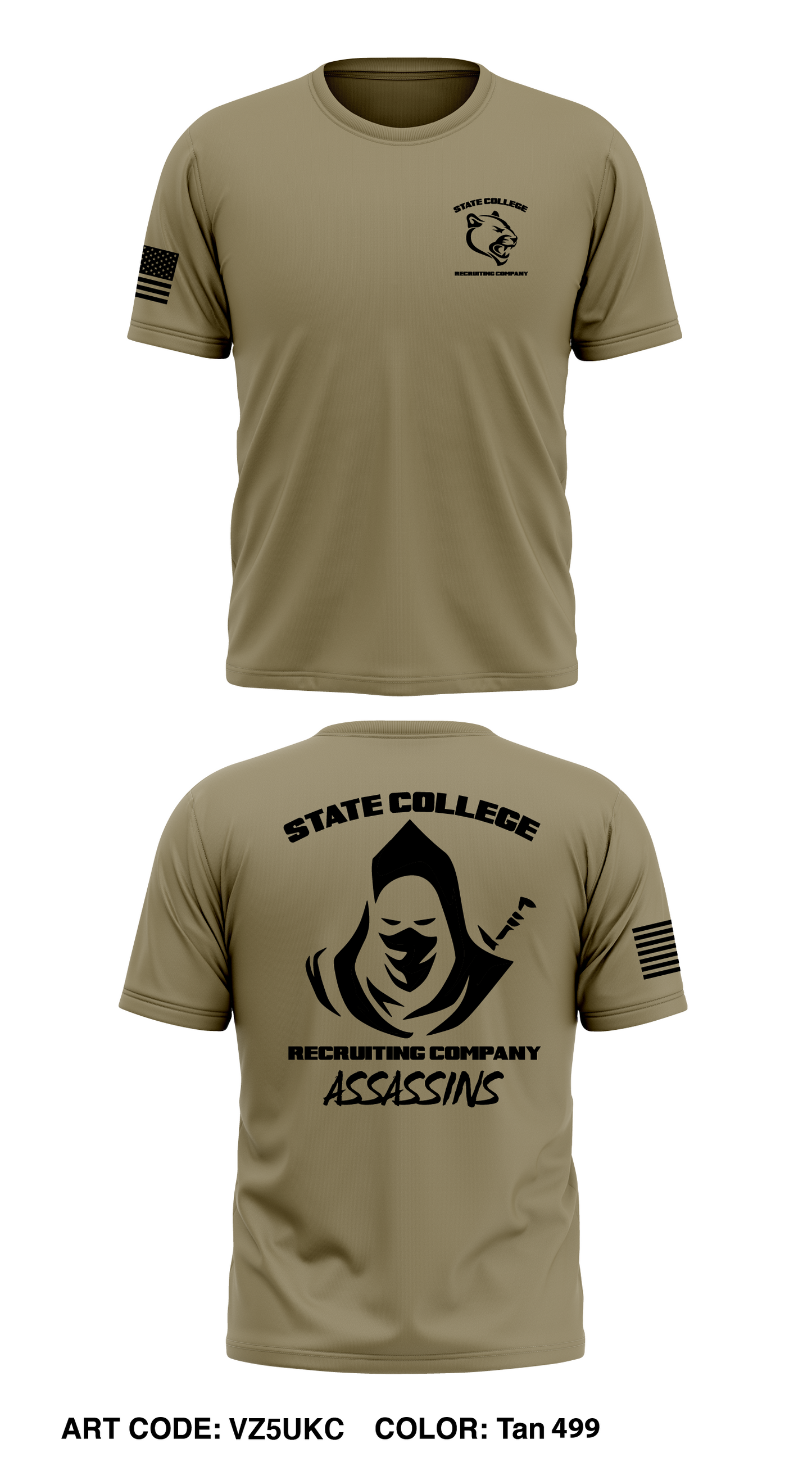 State College Recruiting Company Store 1 Core Men's SS Performance Tee - VZ5UKC