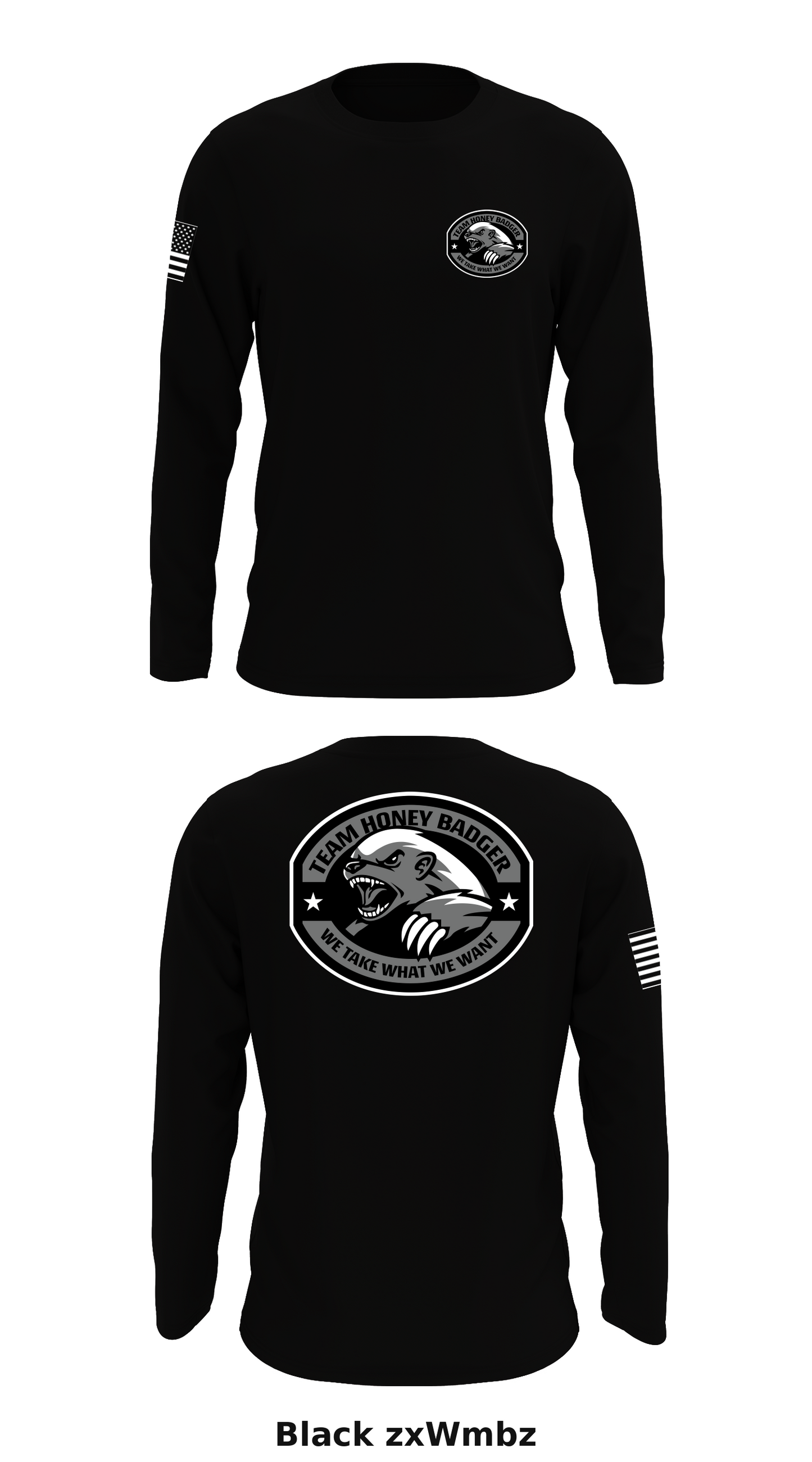Team Honey Badger Store 1 Core Men's LS Performance Tee - zxWmbz