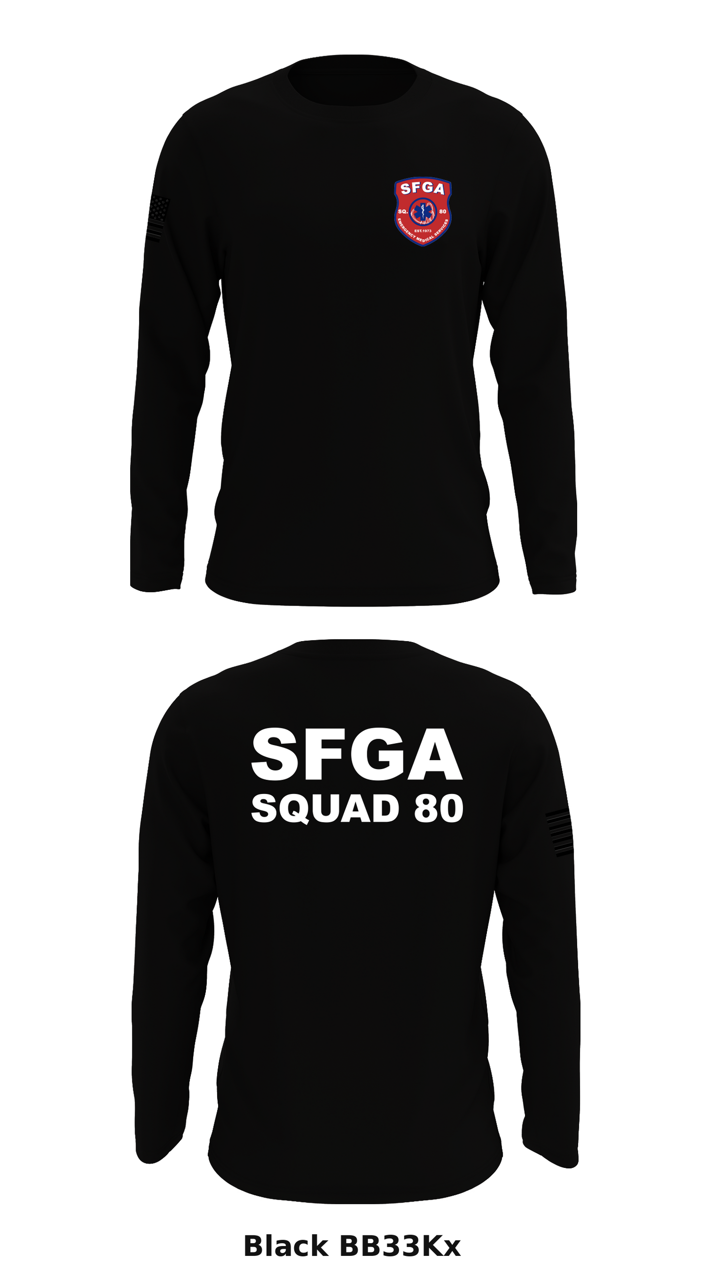 Squad 80 Store 1 Core Men's LS Performance Tee - BB33Kx