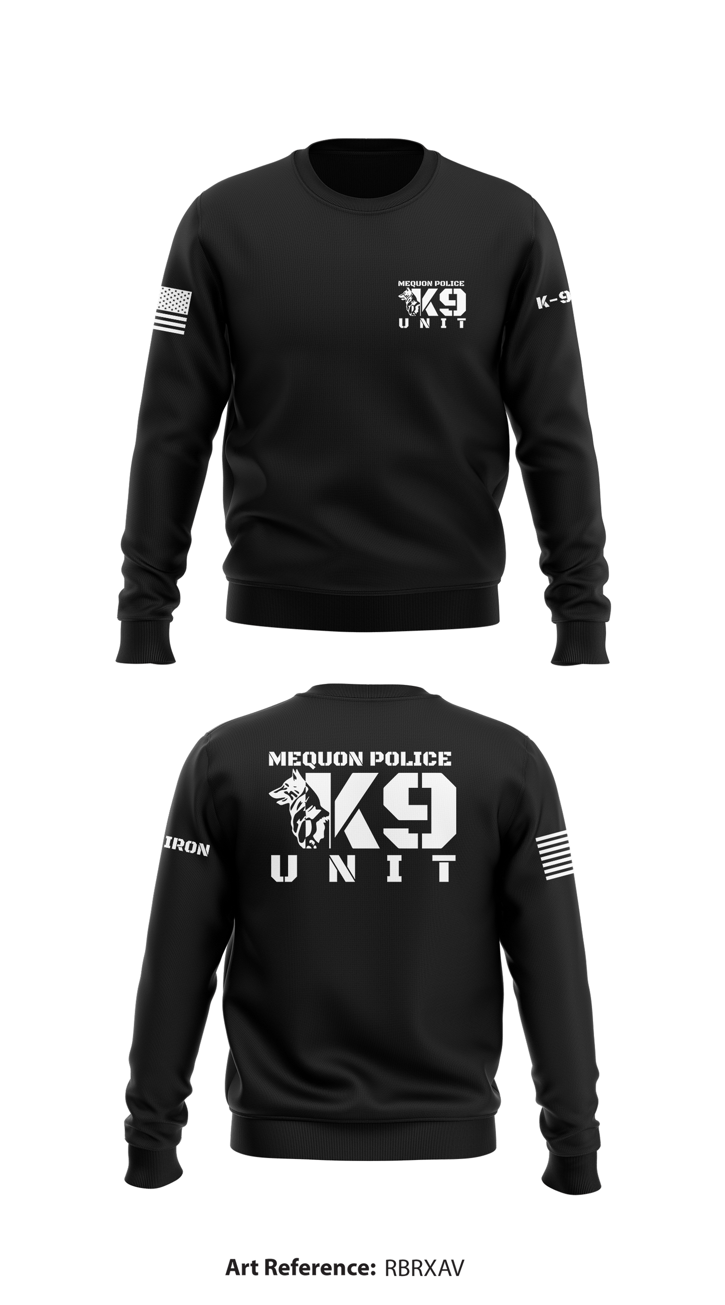 Mequon PD K-9 Store 1 Core Men's Crewneck Performance Sweatshirt - rbRXAv