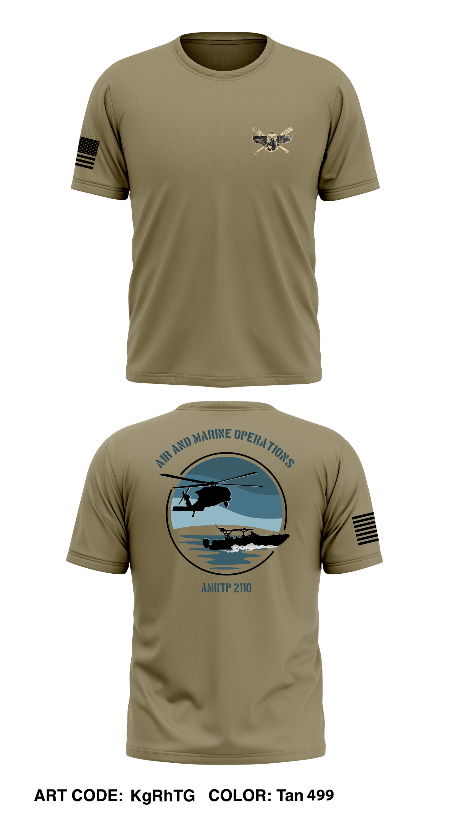 Air & Marine Operations Store 1 Core Men's SS Performance Tee - KgRhTG