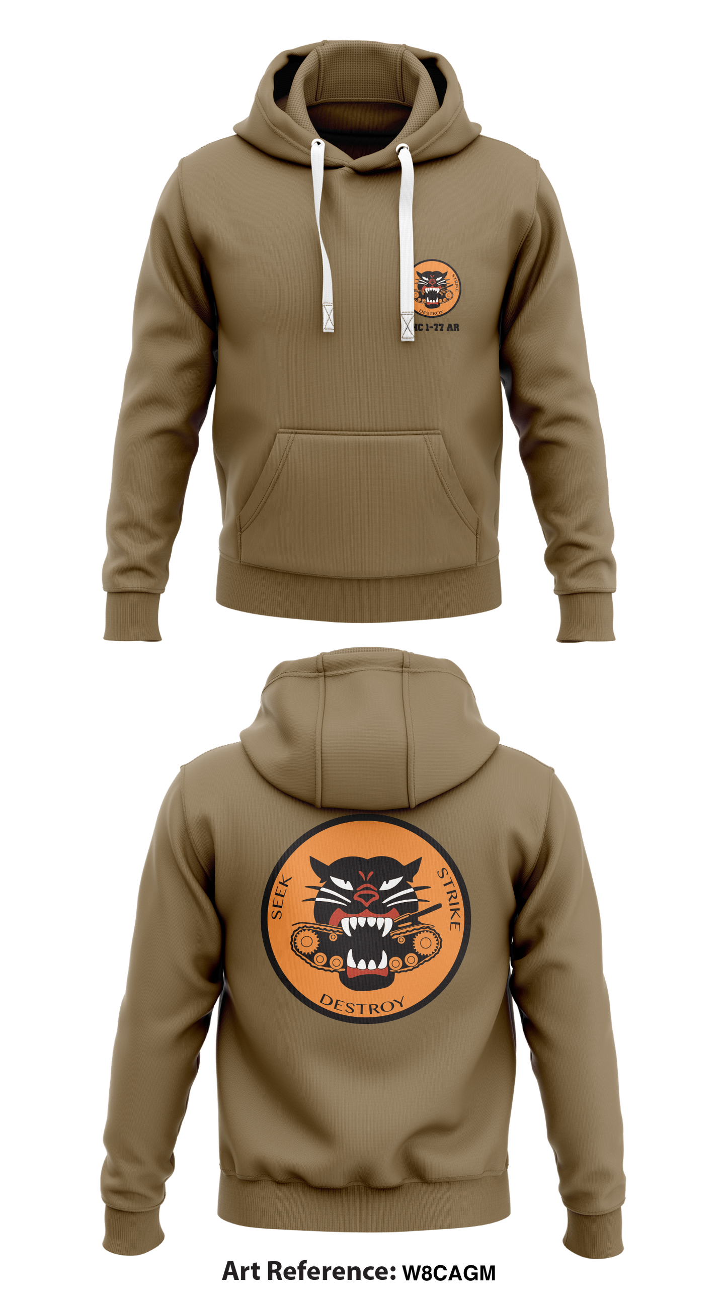 HHC 1-77 AR Store 1 Core Men's Hooded Performance Sweatshirt - W8cagm