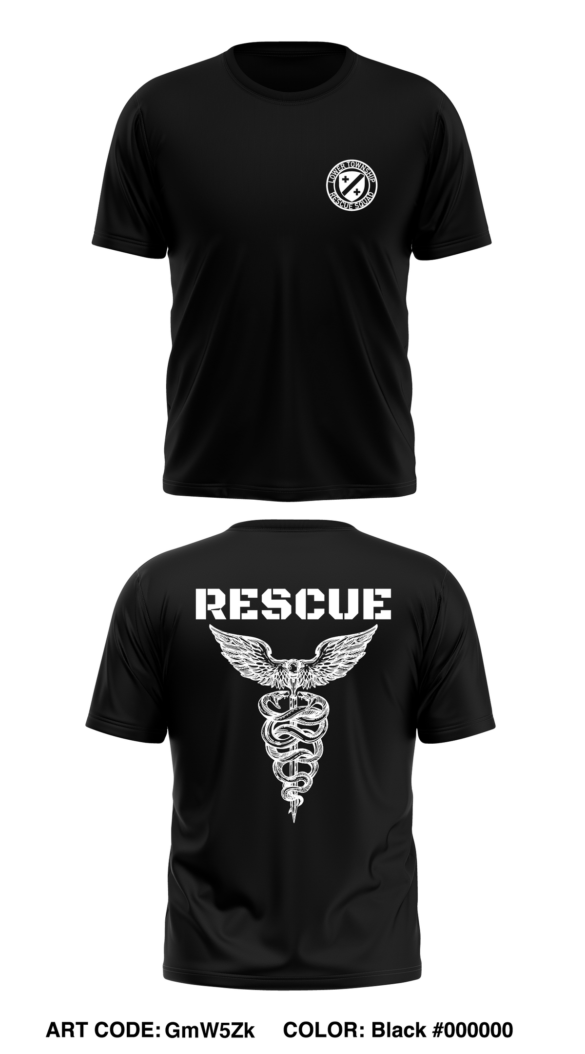 Lower Township Rescue Store 1 Core Men's SS Performance Tee - GmW5Zk
