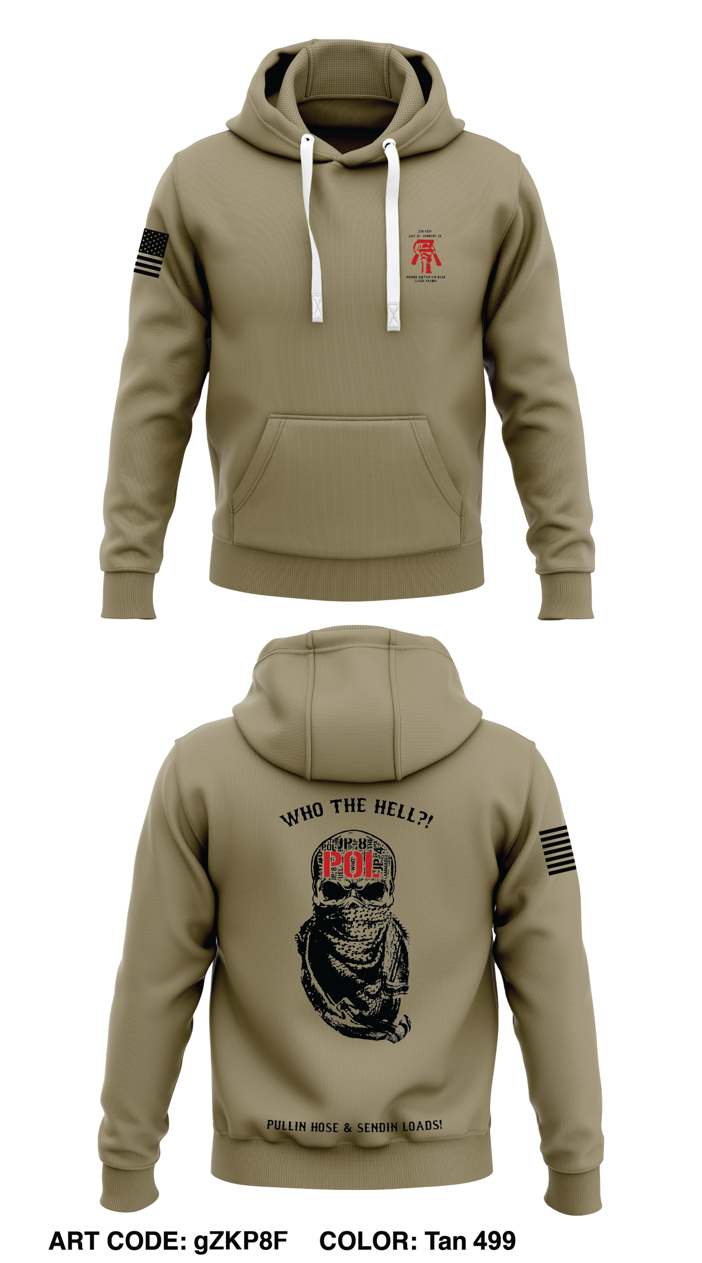 378th ELRS/POL Store 2 Core Men's Hooded Performance Sweatshirt - gZKP8F