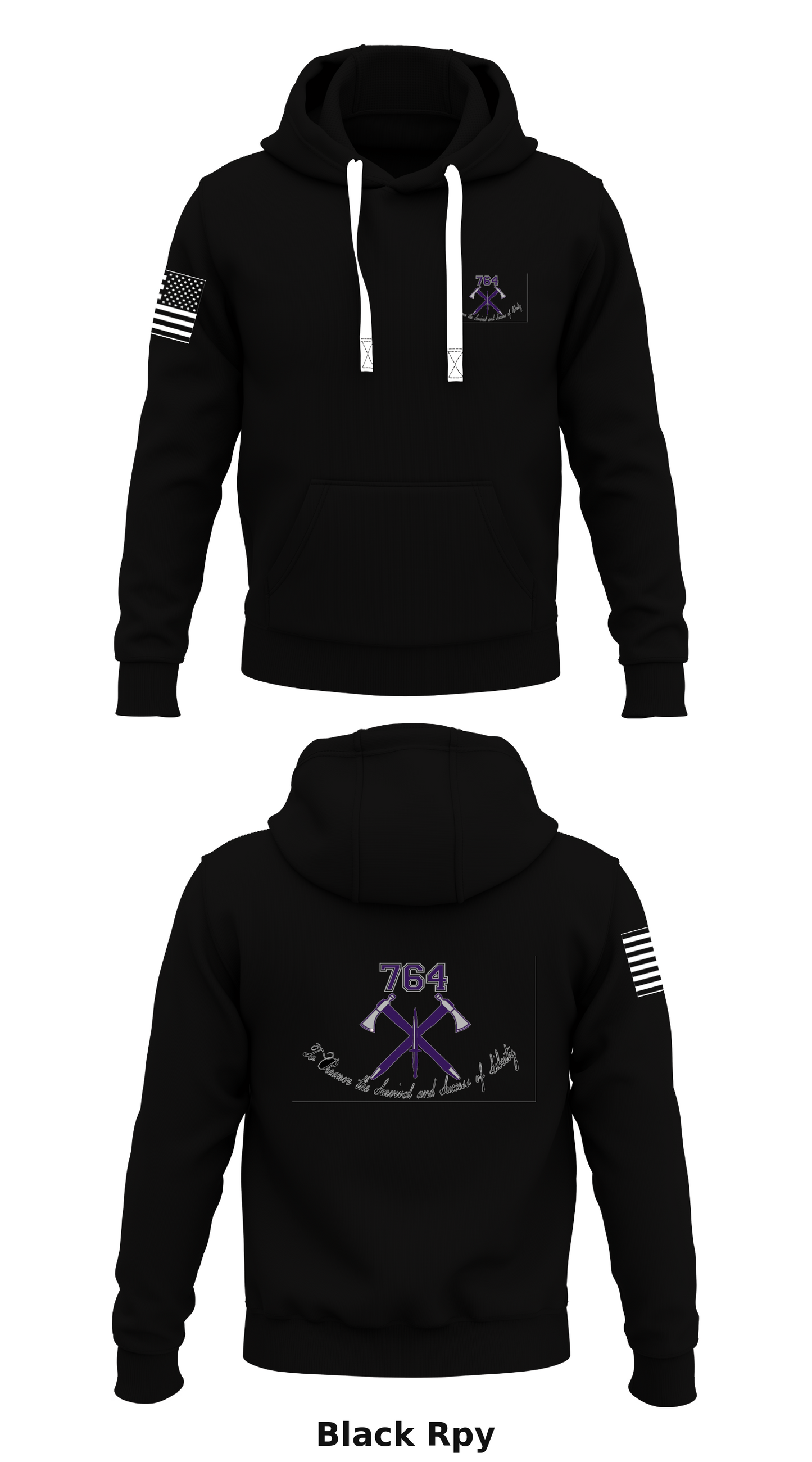 95th CA BDE, 97th CA BN (SO) (A) Store 1 Core Men's Hooded Performance Sweatshirt - Rpy