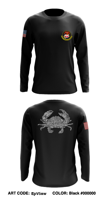 2nd EOD Company Store 1 Core Men's LS Performance Tee - EPV5NW