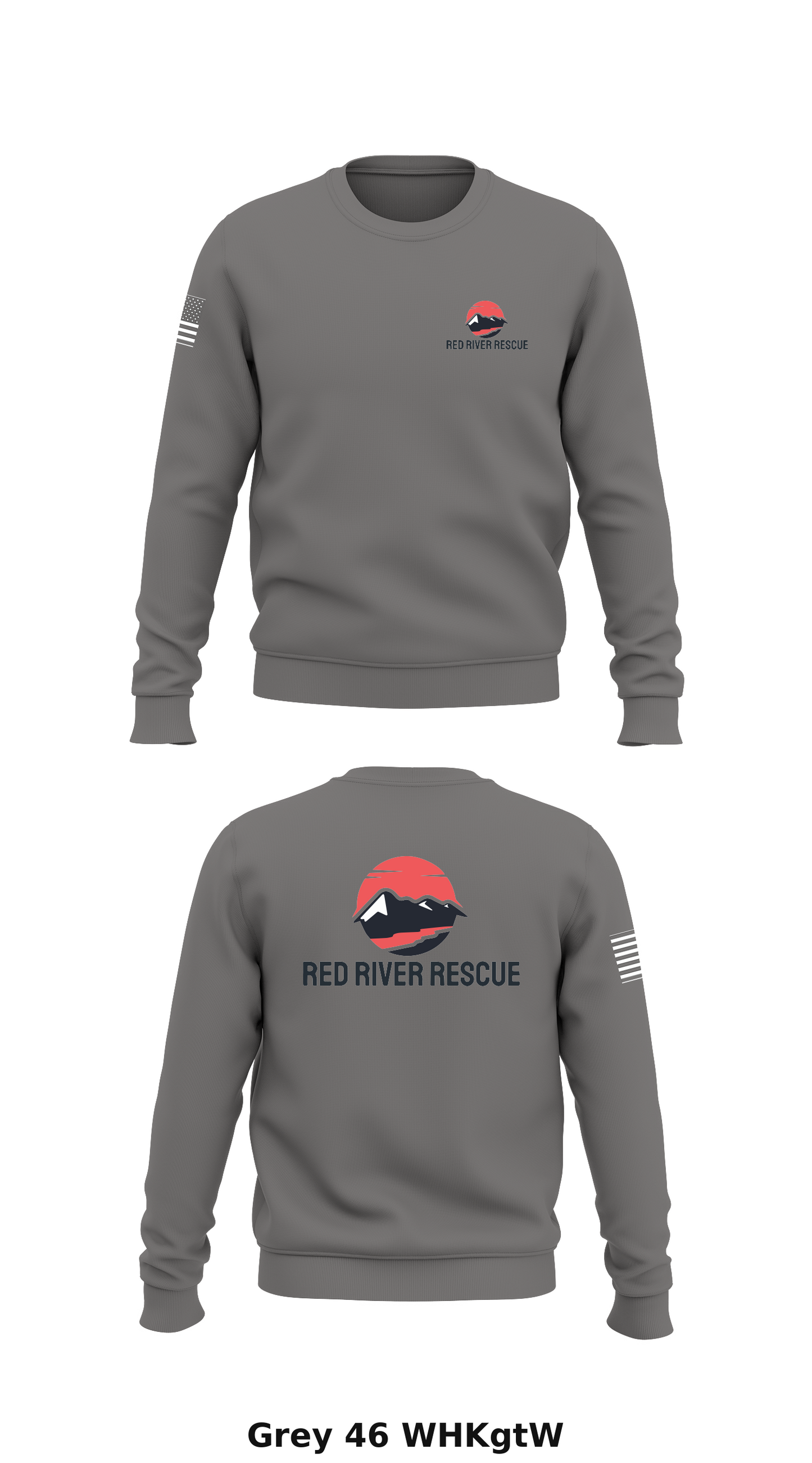 Red River Rescue Store 1 Core Men's Crewneck Performance Sweatshirt - WHKgtW
