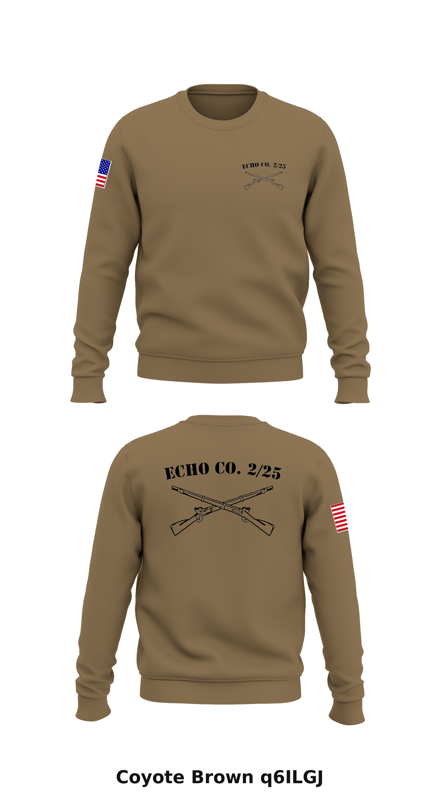 Echo Co 2/25 Store 1 Core Men's Crewneck Performance Sweatshirt - q6ILGJ