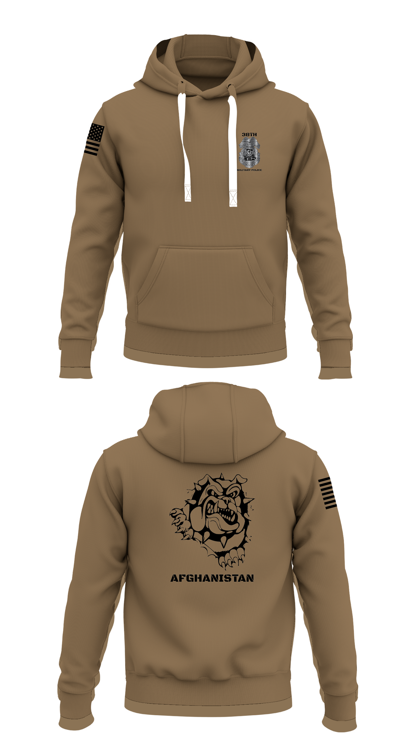 38th Military Police Store 1 Core Men's Hooded Performance Sweatshirt - 90406245262