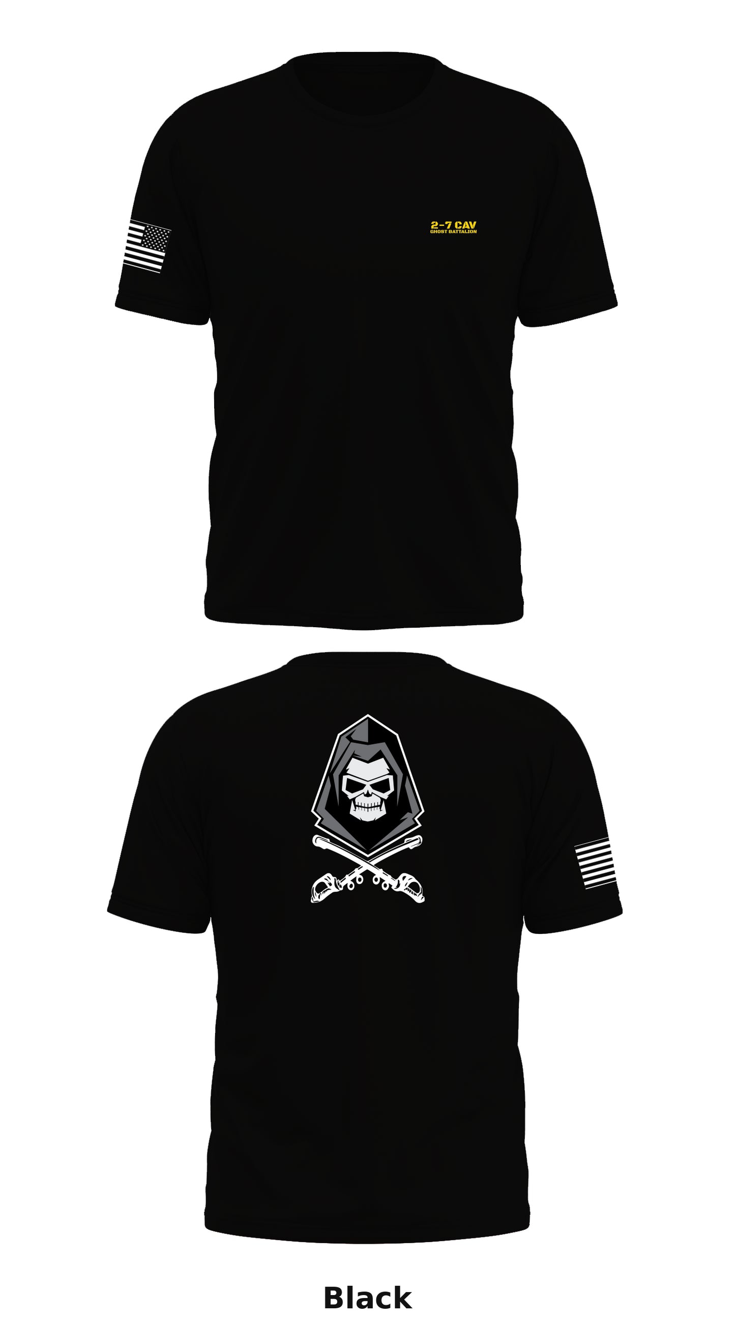 2-7 CAV Ghost Battalion Store 1 Core Men's SS Performance Tee - 86860650382
