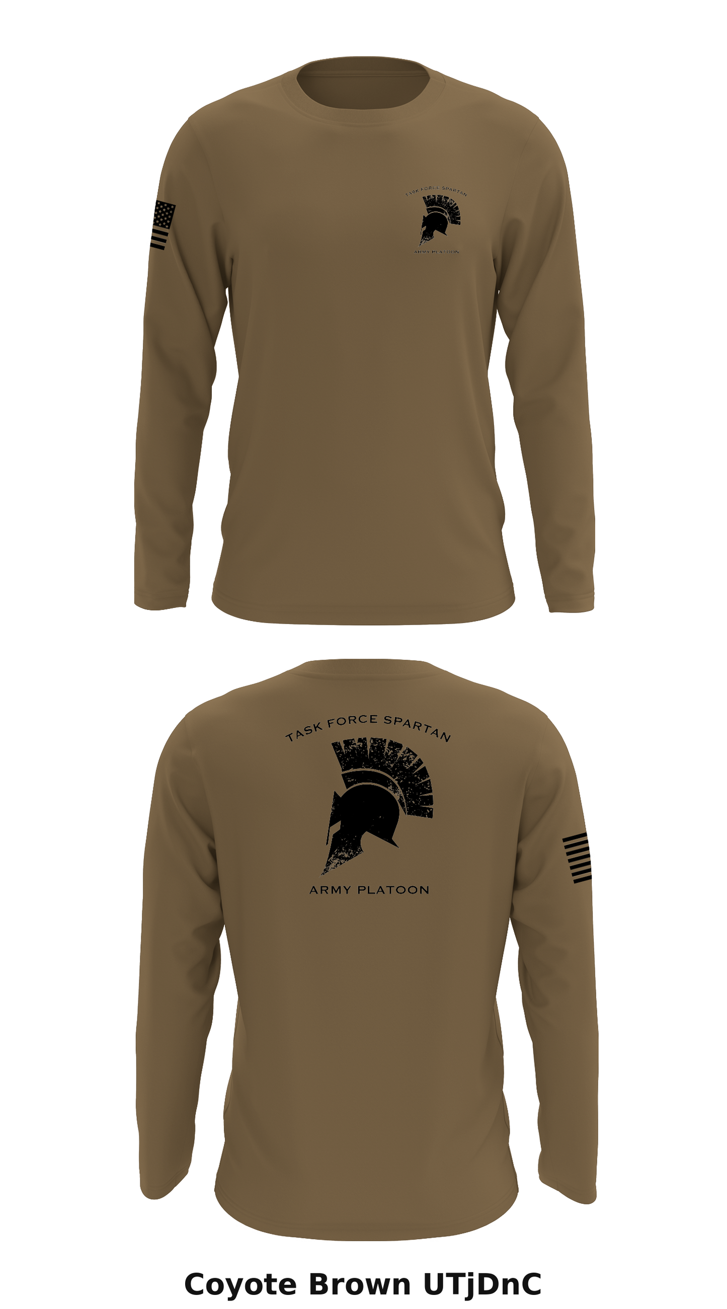 Task Force Spartan- Army Platoon Store 1 Core Men's LS Performance Tee - UTjDnC