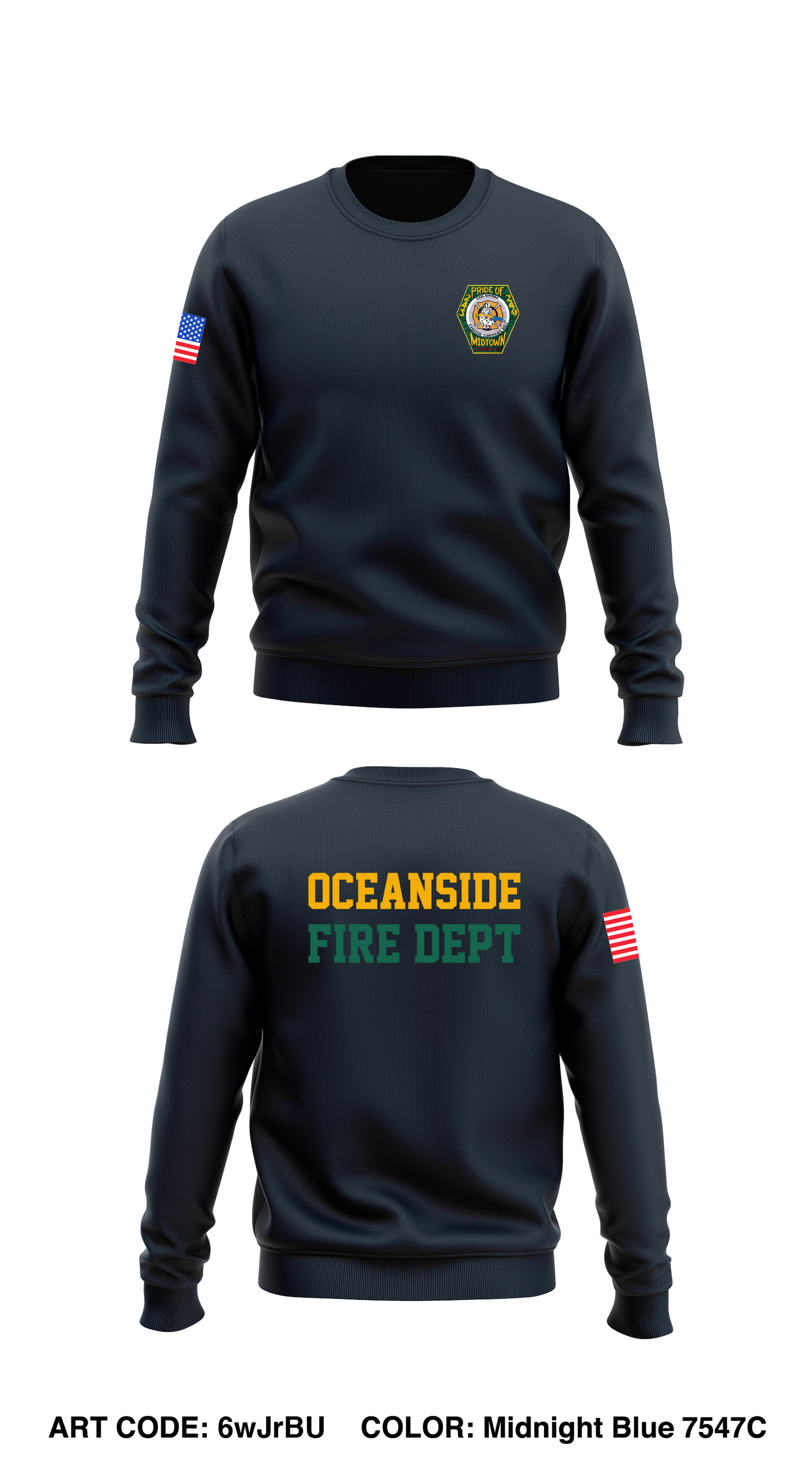 Columbia Engine Company #1 Store 1 Core Men's Crewneck Performance Sweatshirt - 6wJrBU