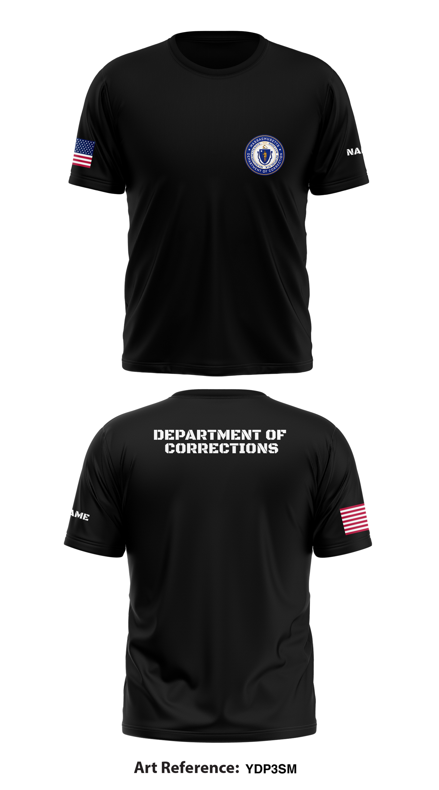 Department of corrections Store 1 Core Men's SS Performance Tee - YDP3sm