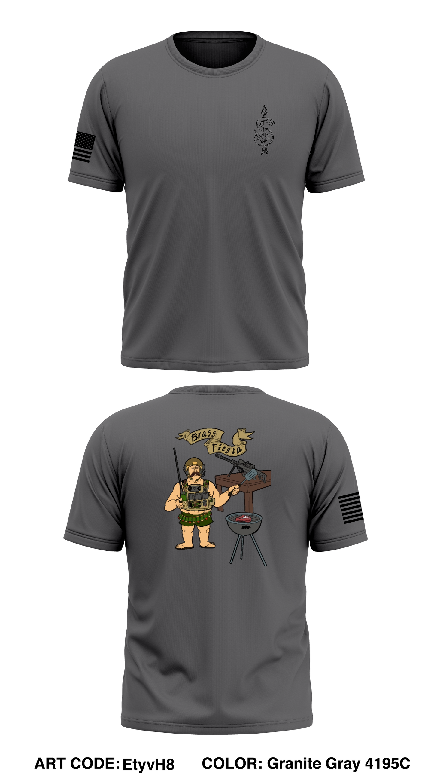 HHC 1/121 in/ 48th bgde Store 1 Core Men's SS Performance Tee - EtyvH8
