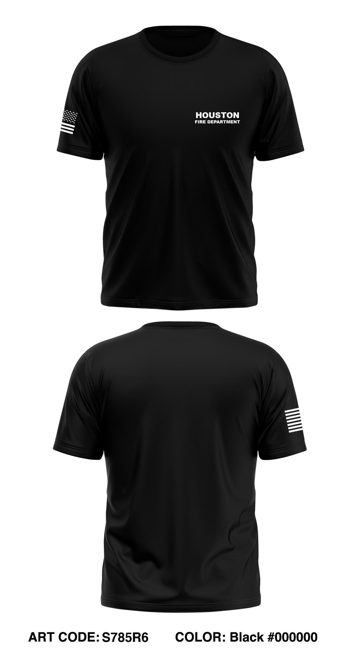 Houston fire department Store 1 Core Men's SS Performance Tee - S785R6