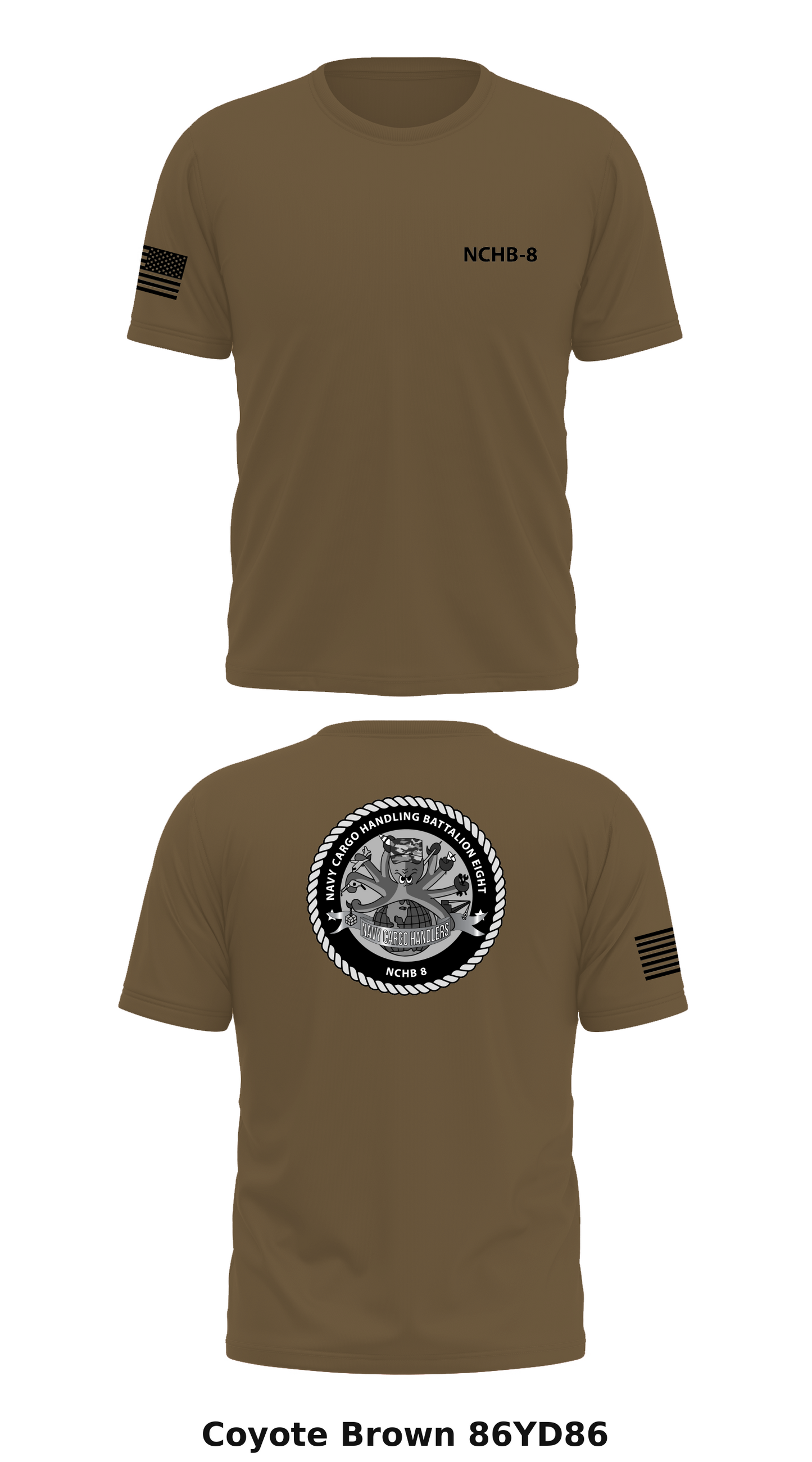 Navy Cargo Handling Battalion 8 Store 1 Core Men's SS Performance Tee - 86YD86