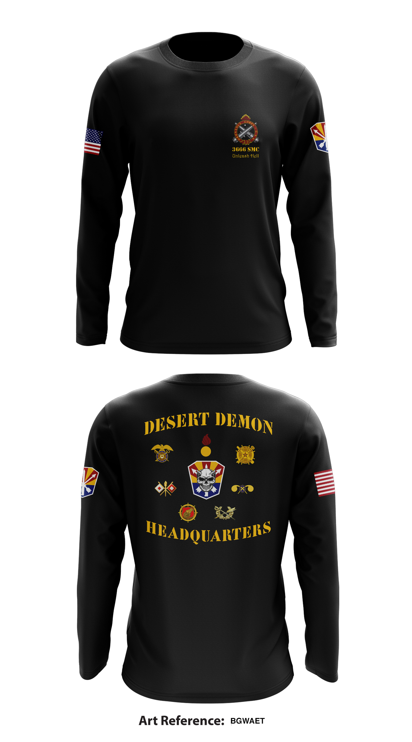 3666th Support Maintenance Company Store 1 Store 2 Core Men's LS Performance Tee - BgWaeT