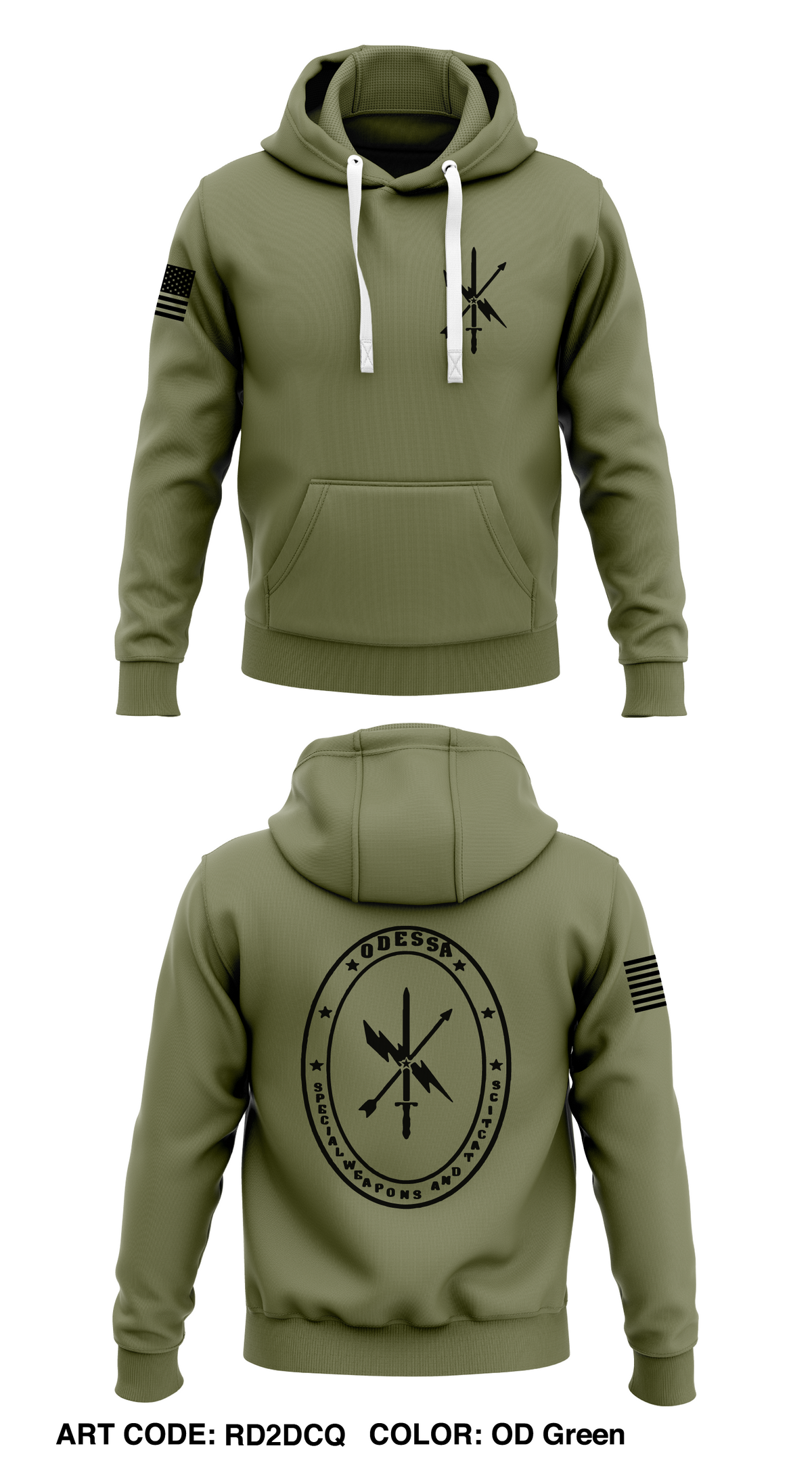 Odessa Police SWAT Store 1 Core Men's Hooded Performance Sweatshirt - K3TtWy
