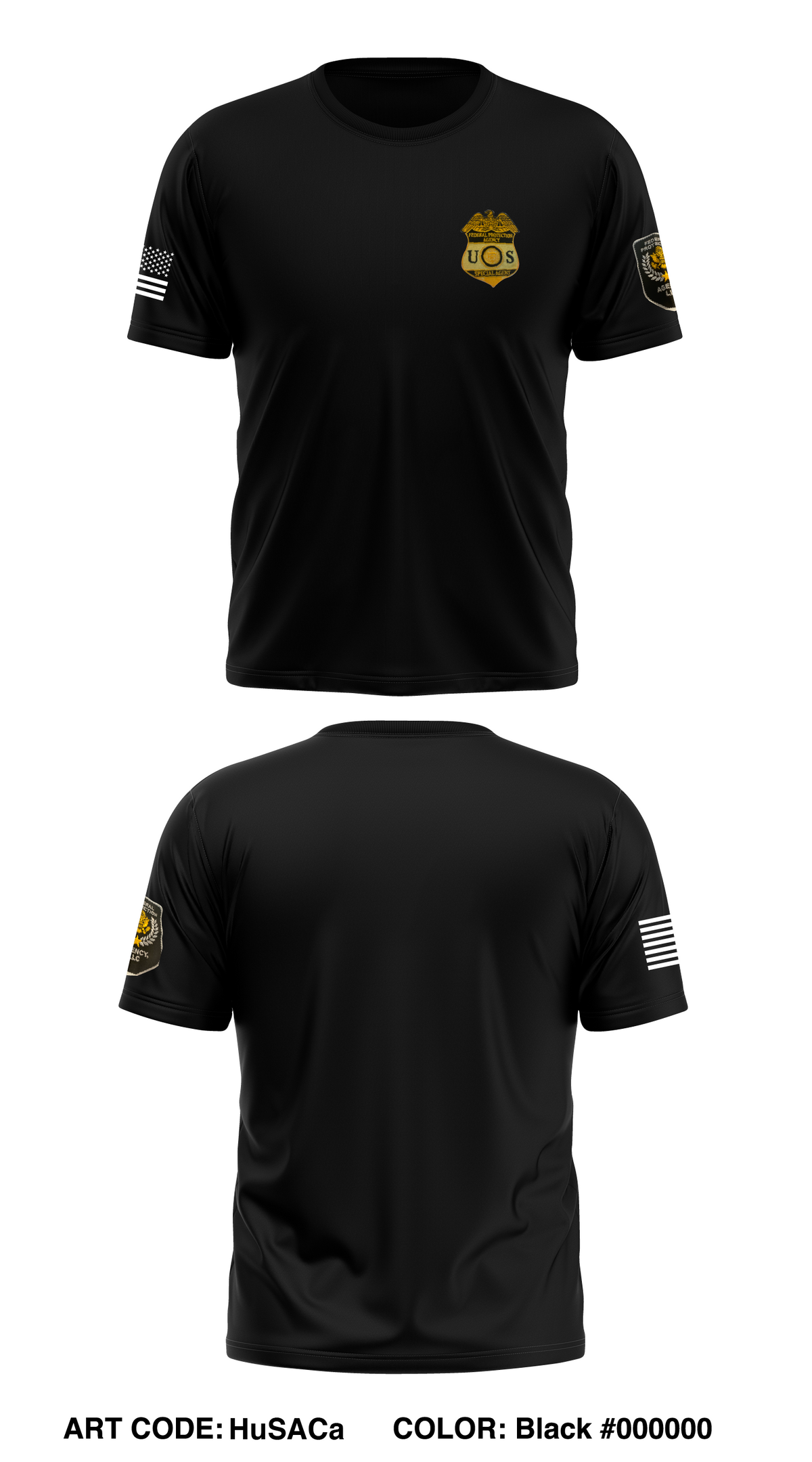 Federal Protection Agency Store 1 Core Men's SS Performance Tee - HuSACa